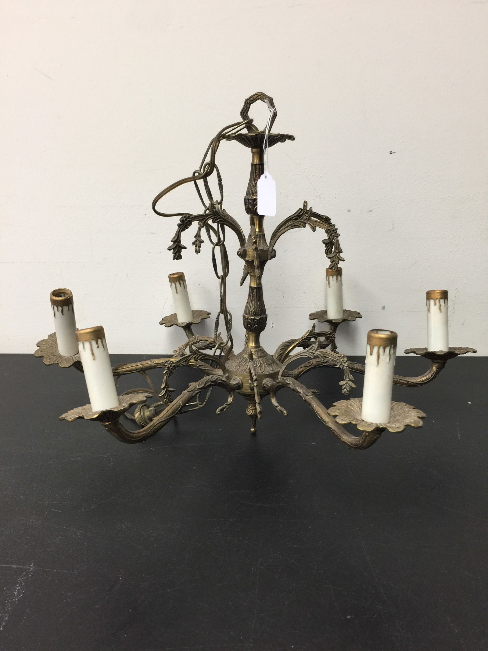 Vintage French Brass Chandelier (1 of 6)