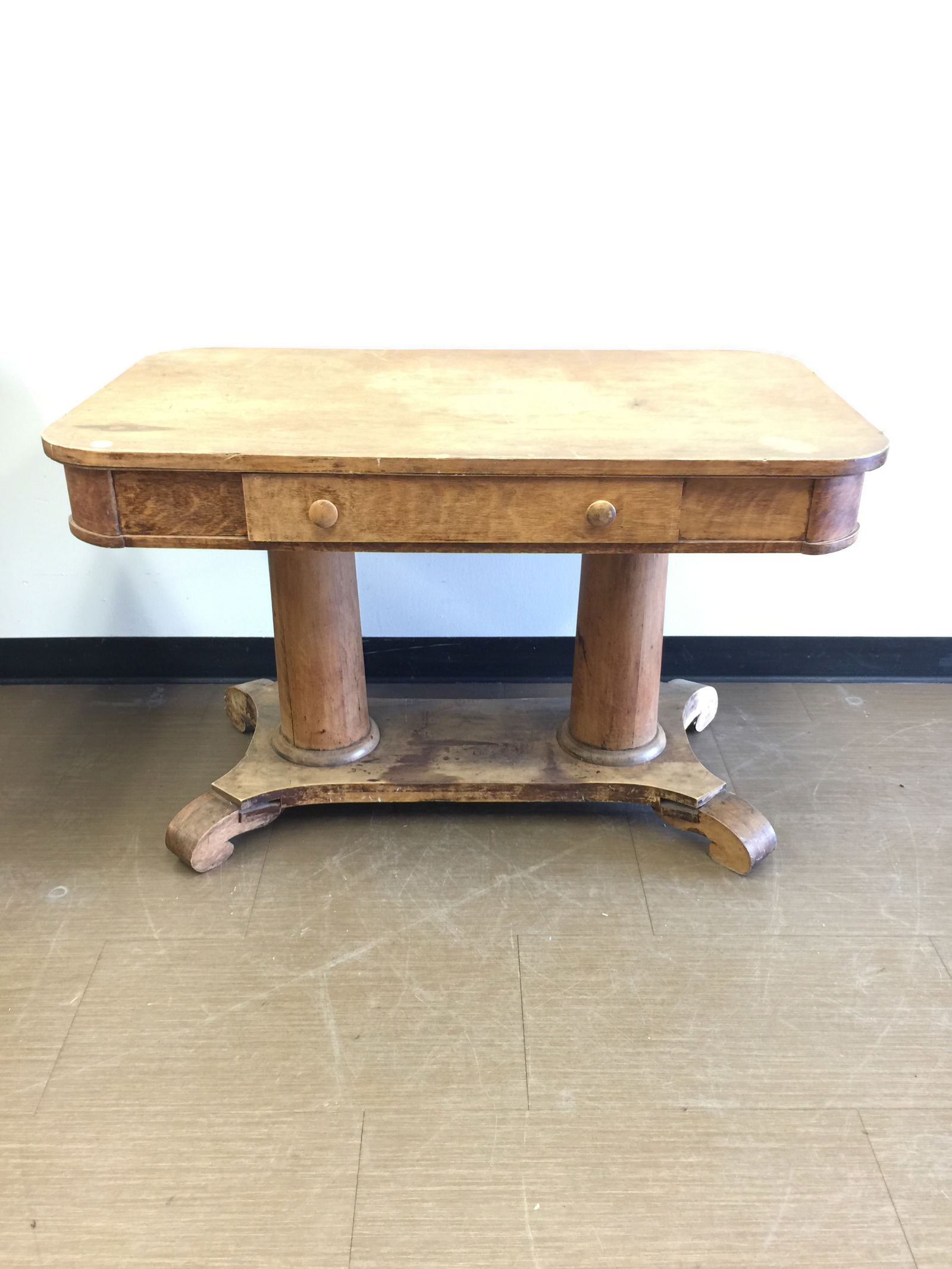 Antique Oak Library Table (1 of 6)