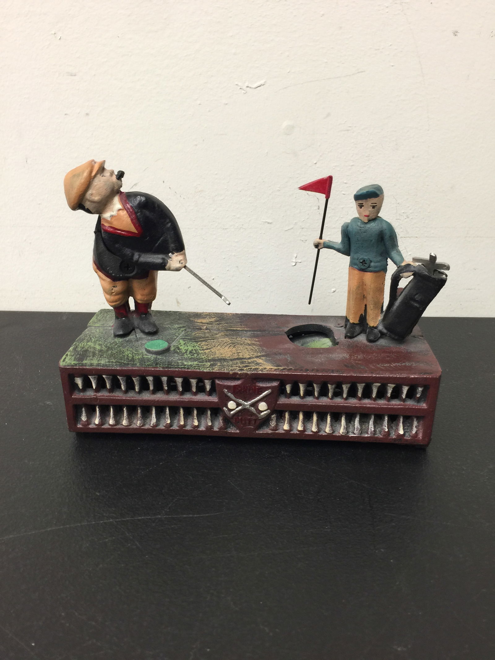 Golfer Mechanical Bank: 6" x 8"