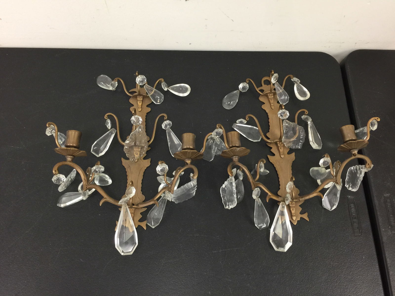 Pair of French Bronze Wall Sconces (1 of 4)