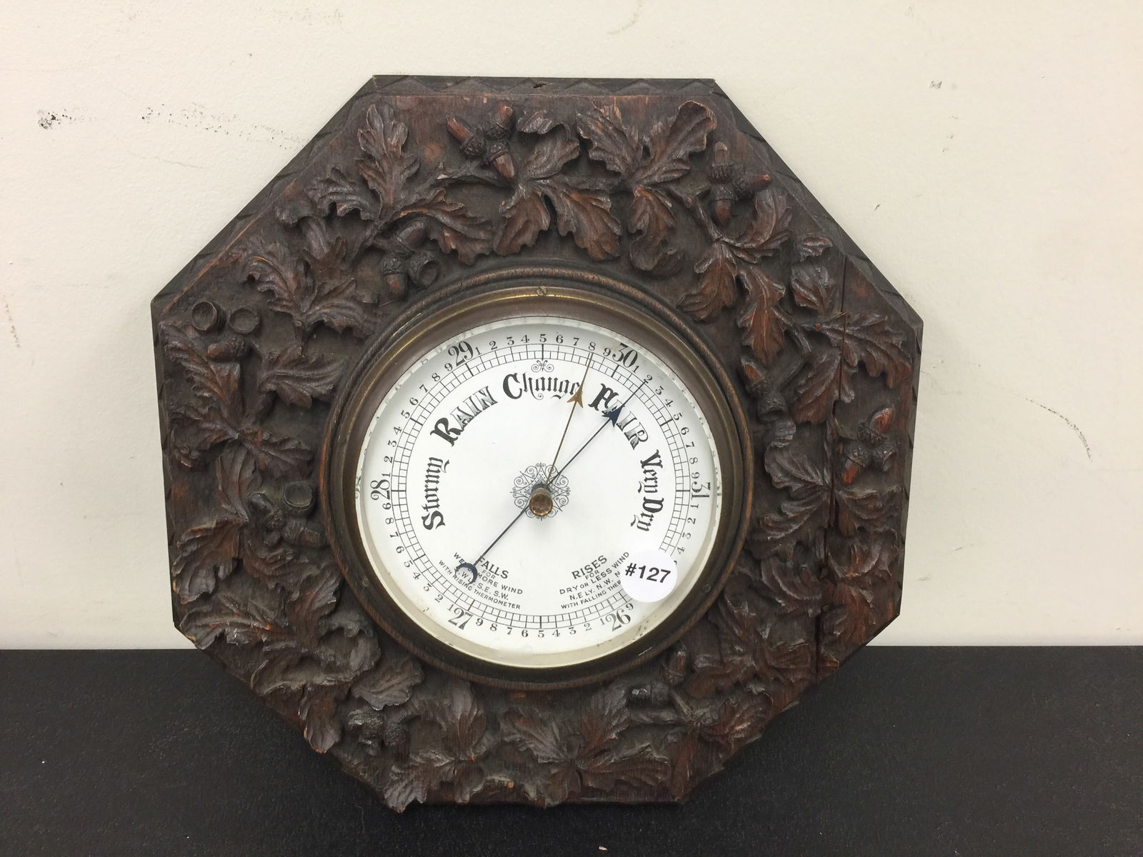 Antique Carved Barometer (1 of 5)