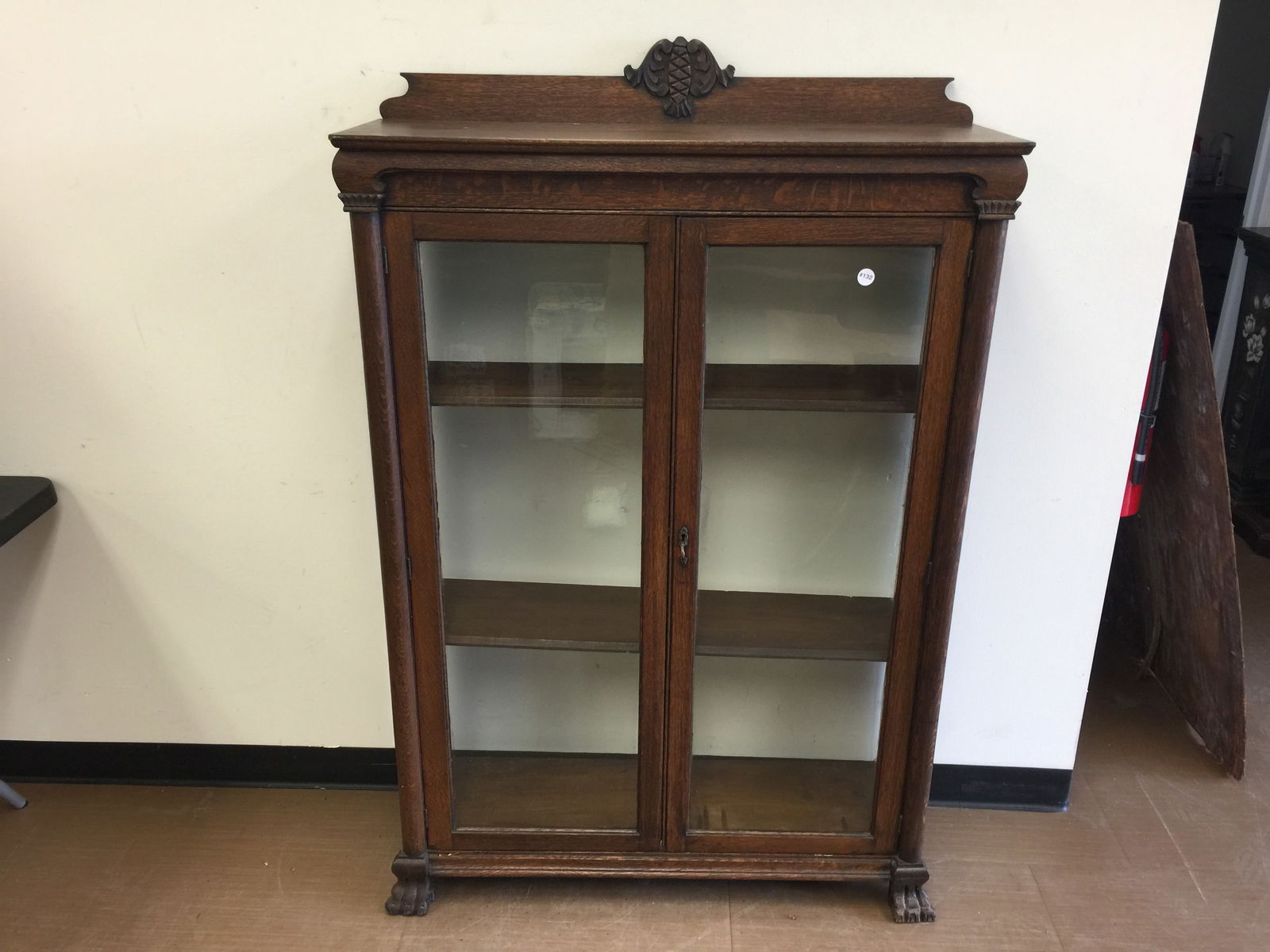 Antique Oak Bookcase (1 of 6)