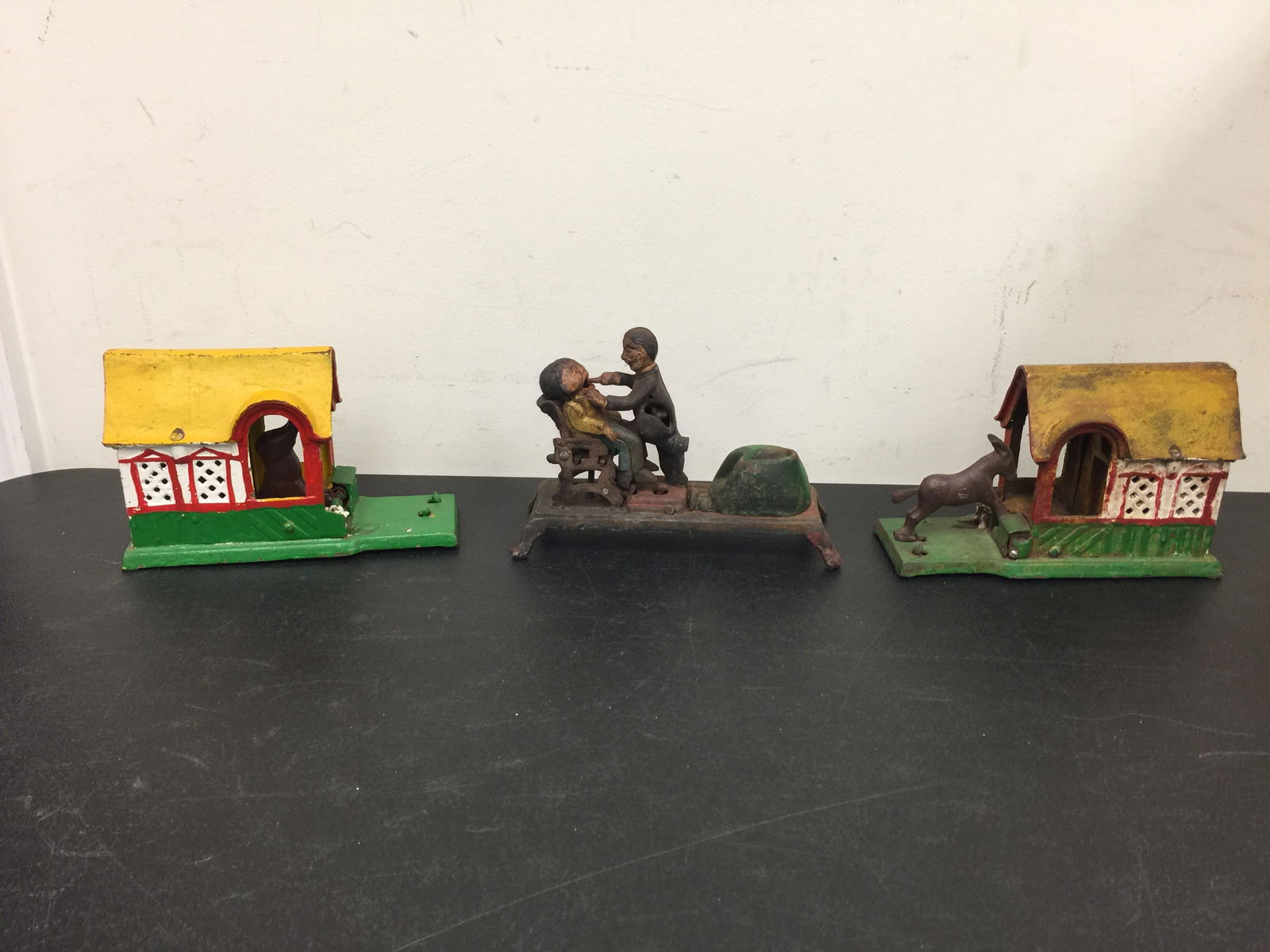 Mechanical Banks (3): largest 9"W.