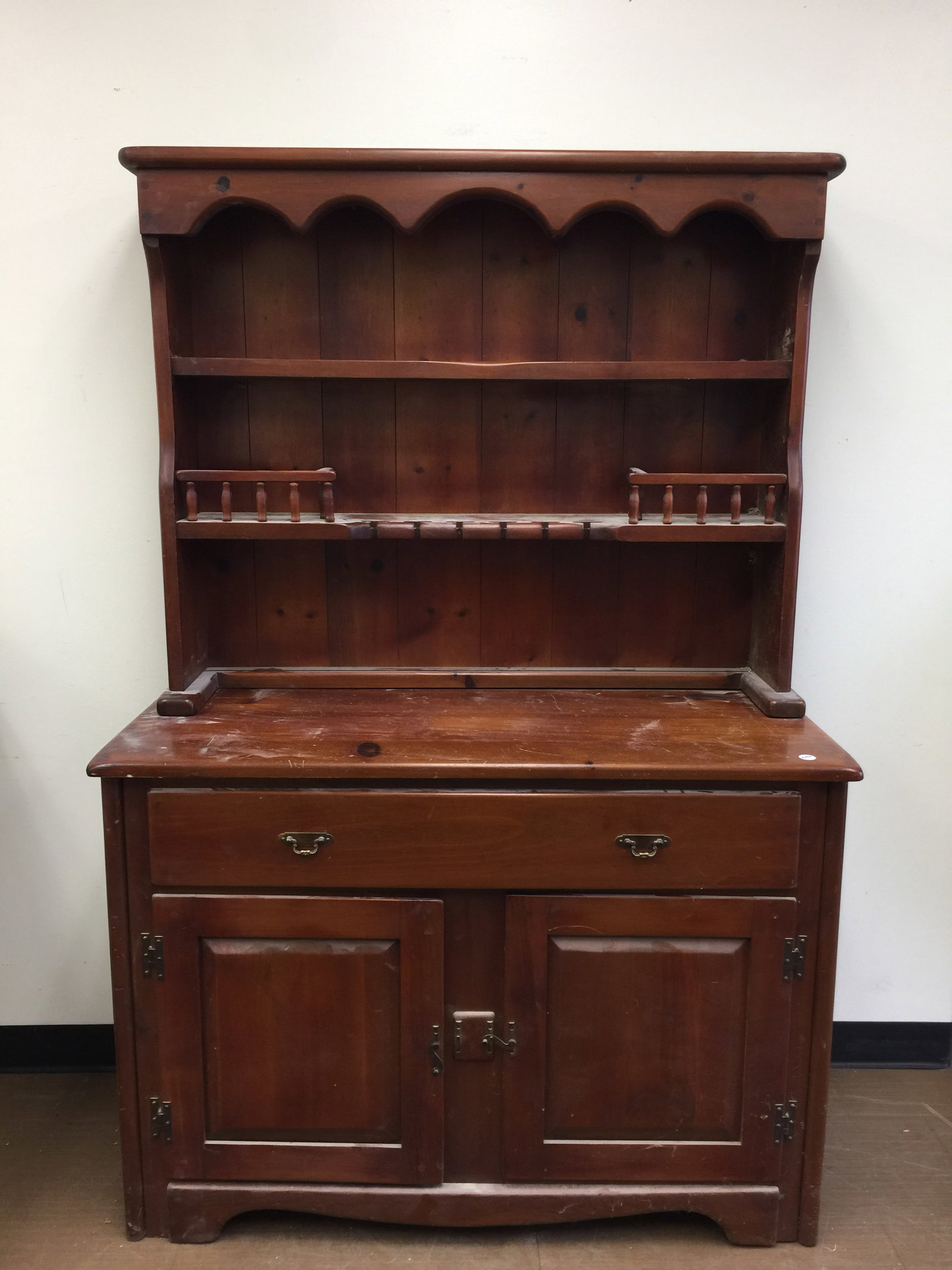 Drake Smith Hutch: 48" x 20" x 71".