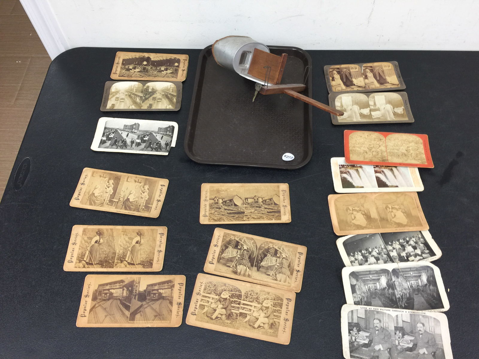 Stereo Viewer with Cards: viewer is 12"long and includes cards