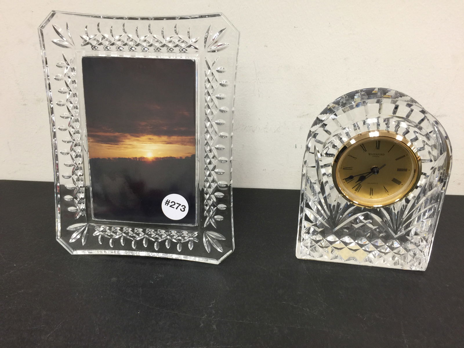 2 Pieces of Waterford: includes 4" x 6" Lismore frame and a