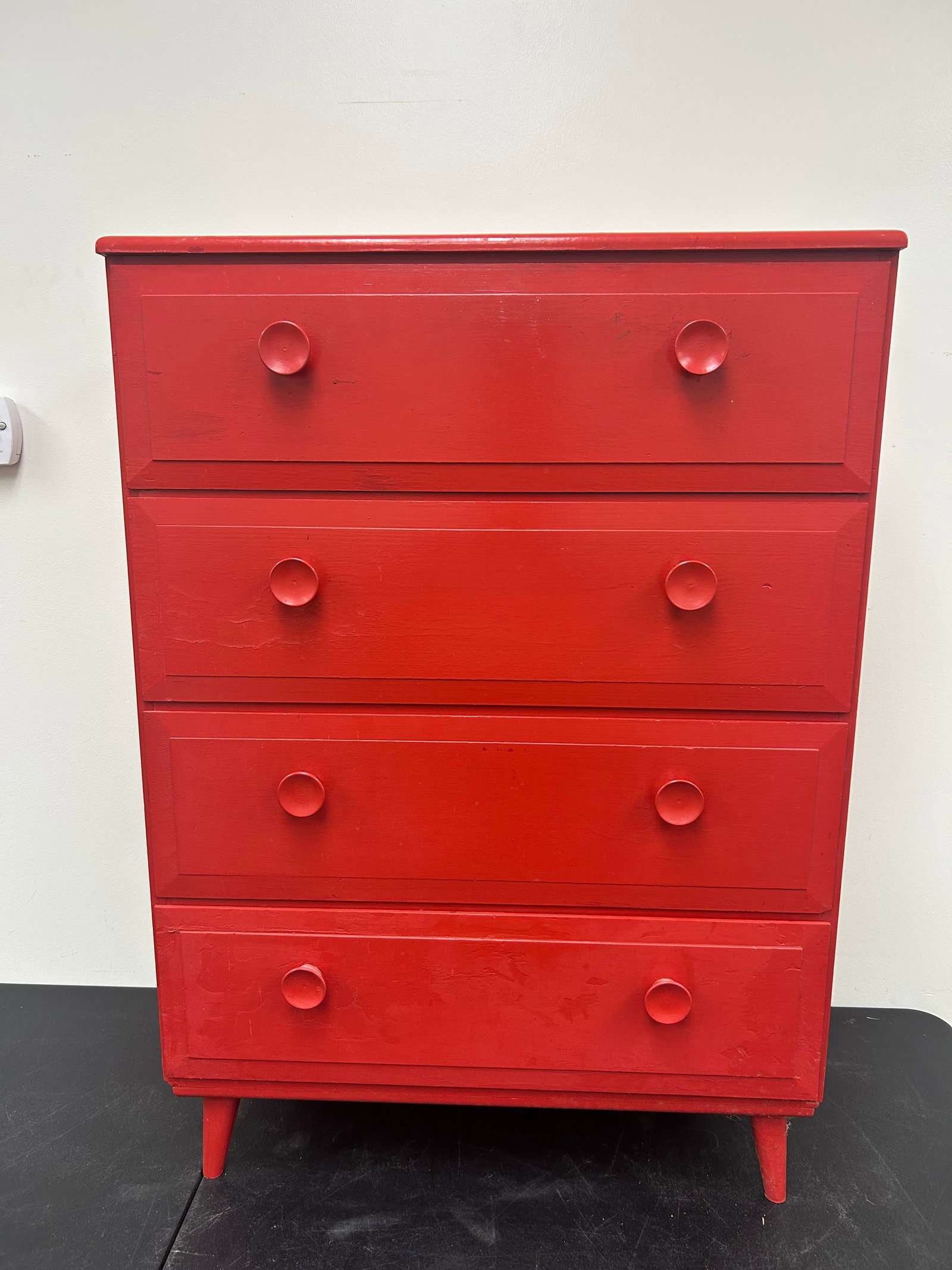 MCM Style Chest: Overpainted. 26" x 16" x 36".