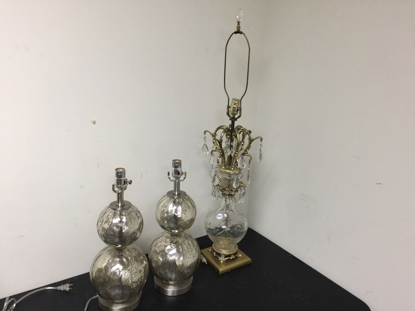3 Lamps: Largest 40" H