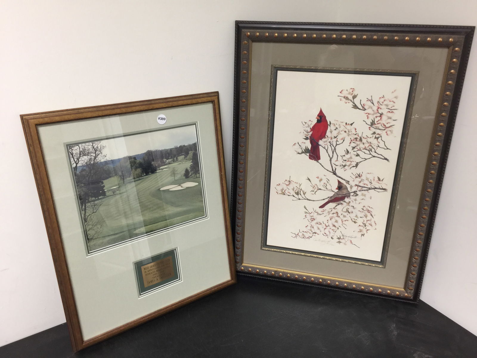 2 Wall Hangings: West SHore Country Club picture & a limited edition print. Largest 31" x 22".