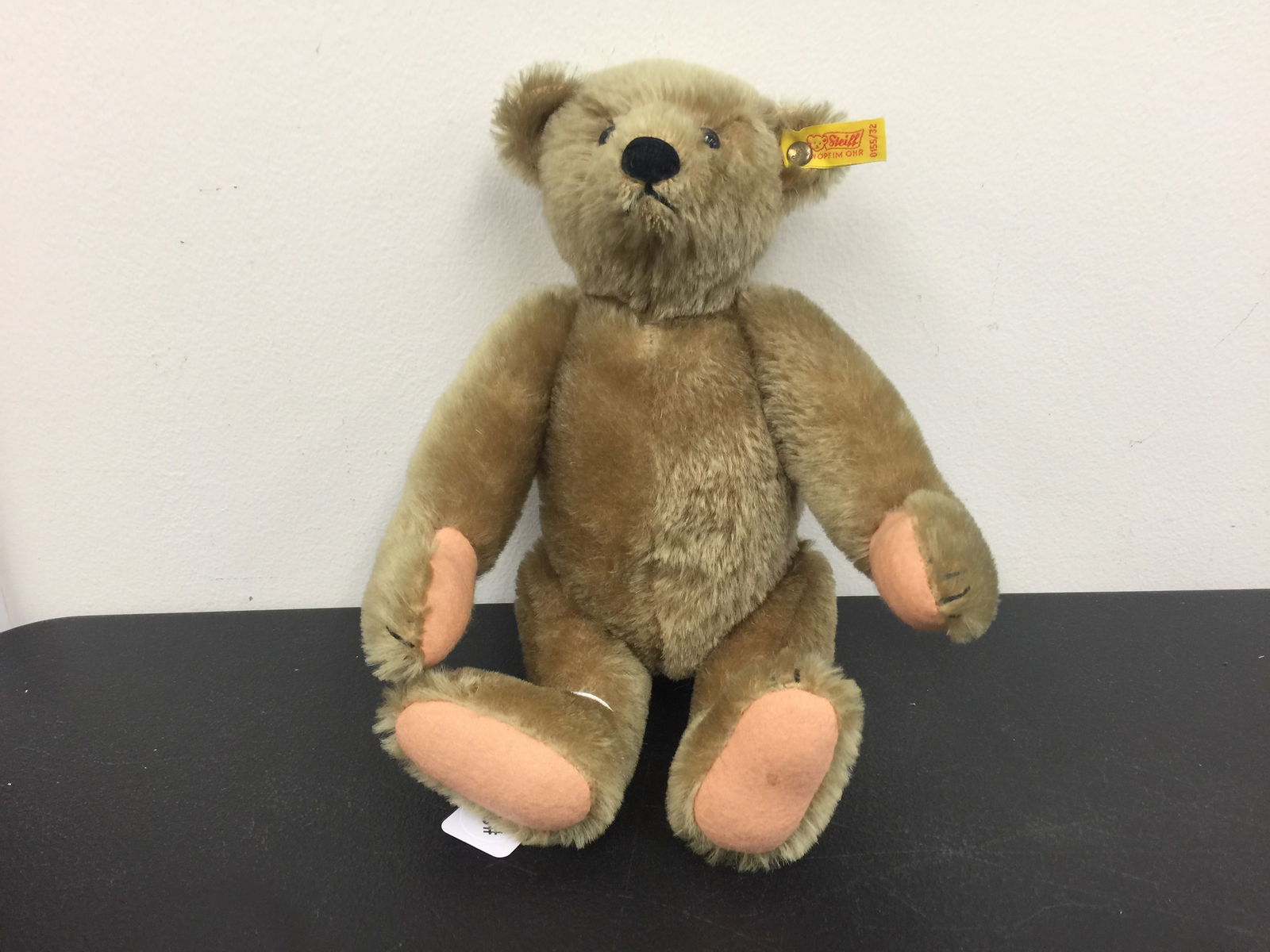 Steiff Mohair Jointed Bear w/ Growler: working growler, has tag, 13"H.