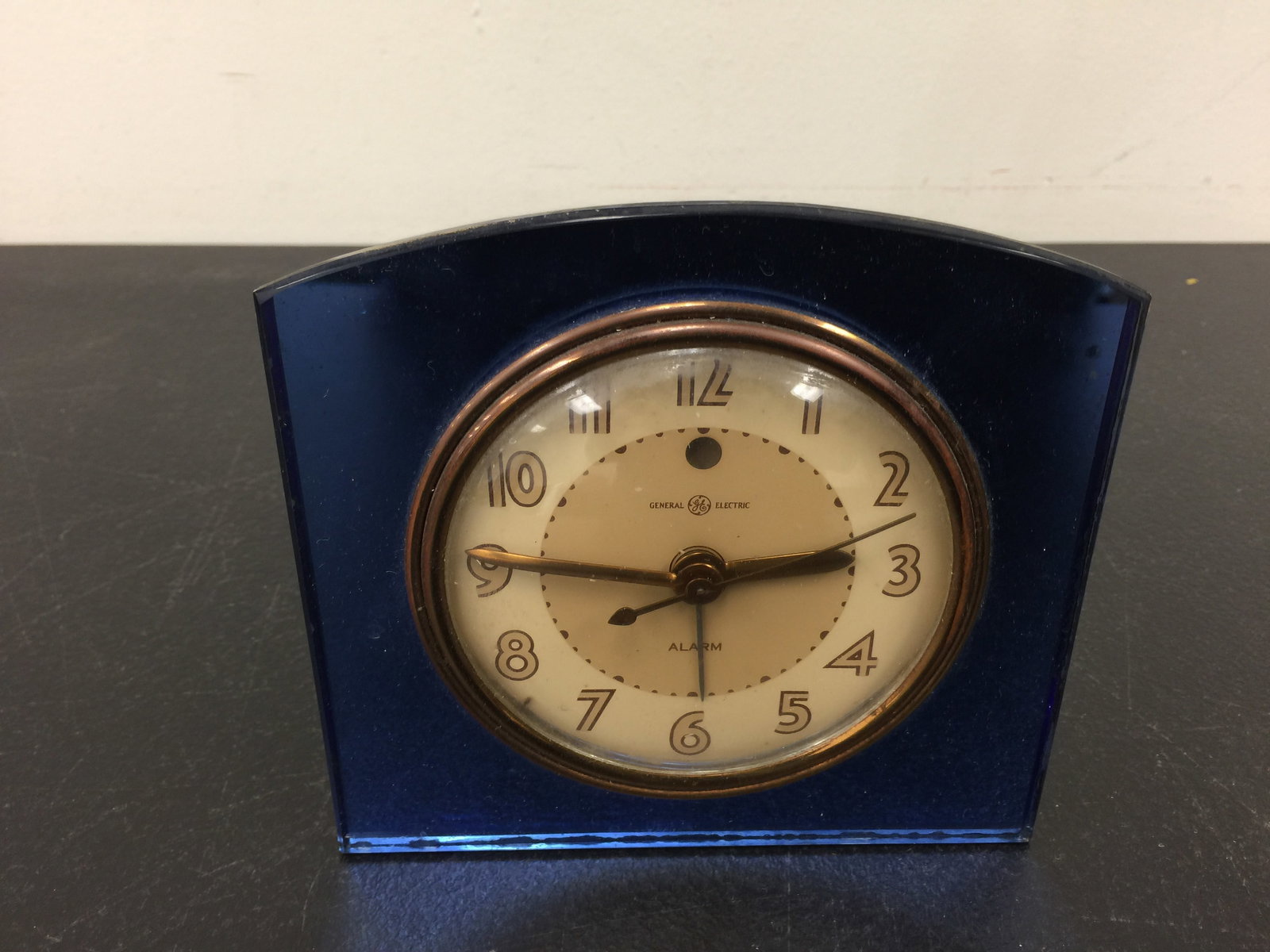 MCM Cobalt GE Clock: 5"H.