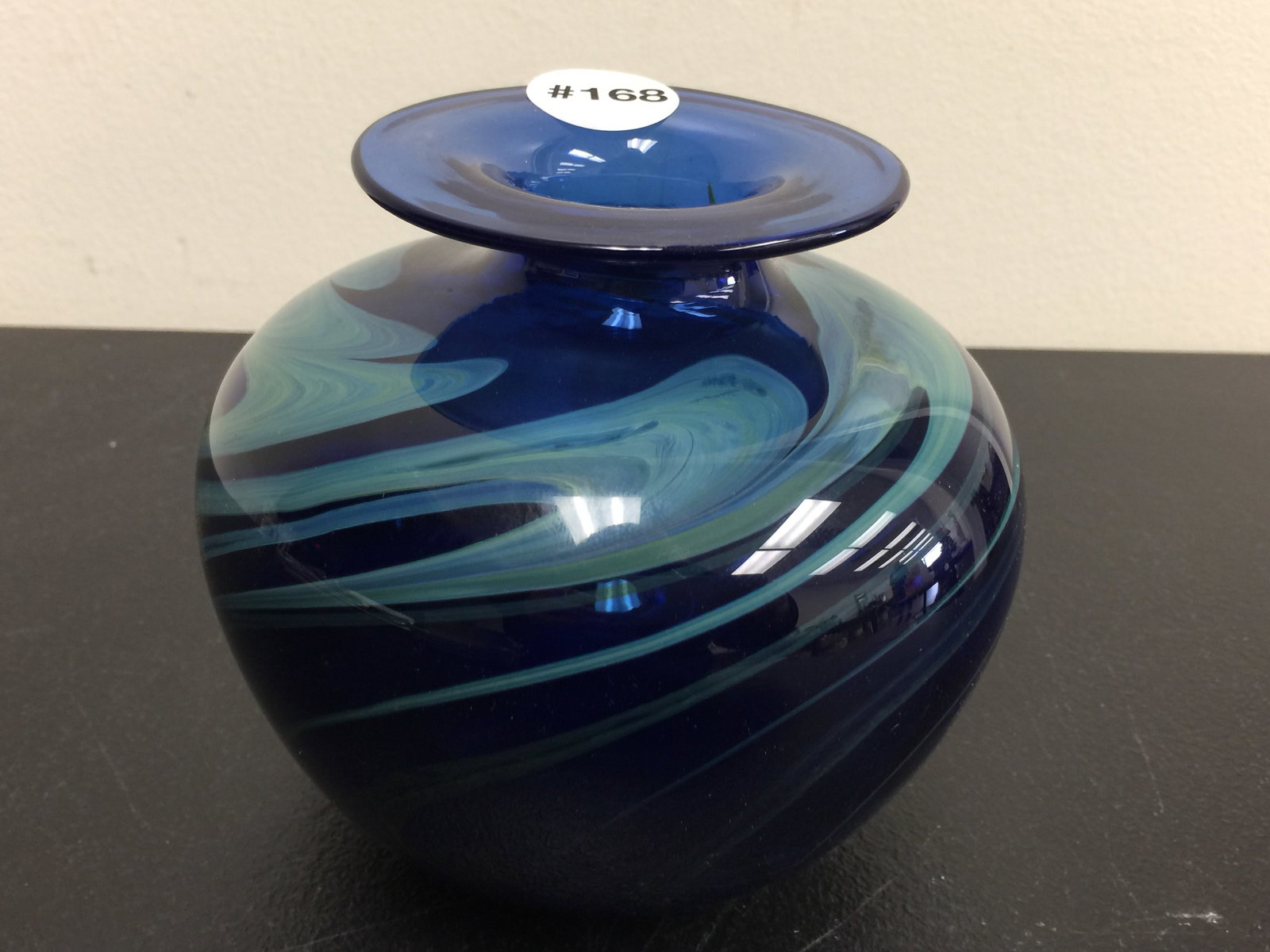 Signed Art Glass Vase (1 of 3)