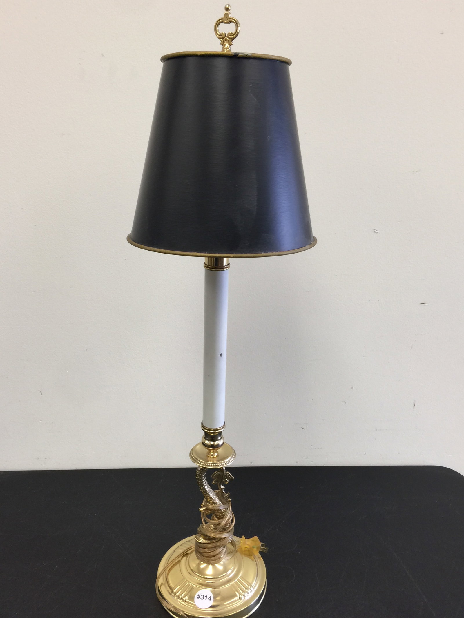 Dolphin Base Brass Lamp (1 of 3)
