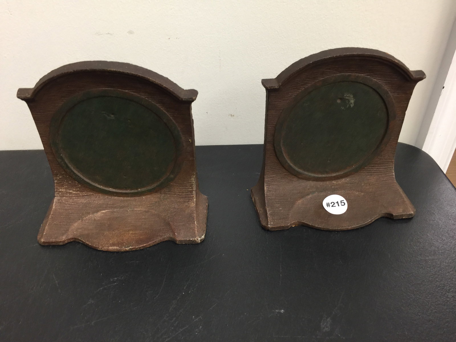 Cast Iron Art & Crafts Bookends: 6.5"H.