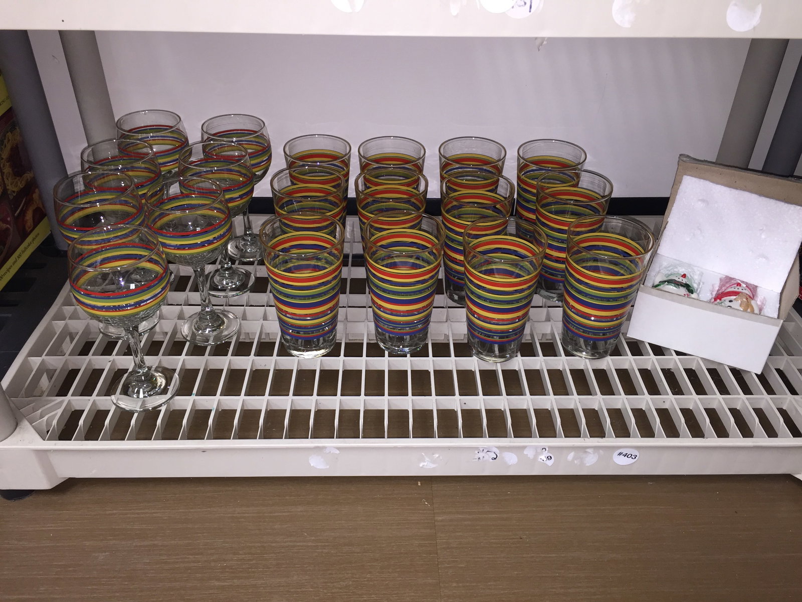 Art Glass Barware: Includes wines & tumblers, plus