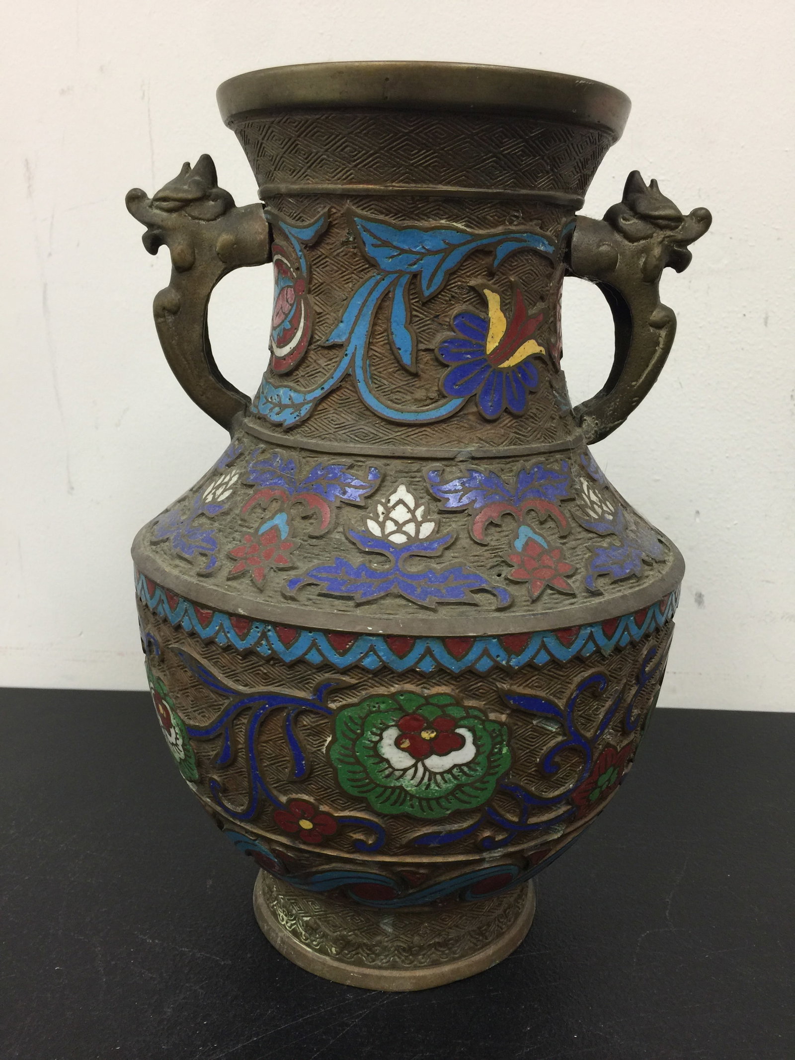 Bronze Champleve Vase (1 of 5)