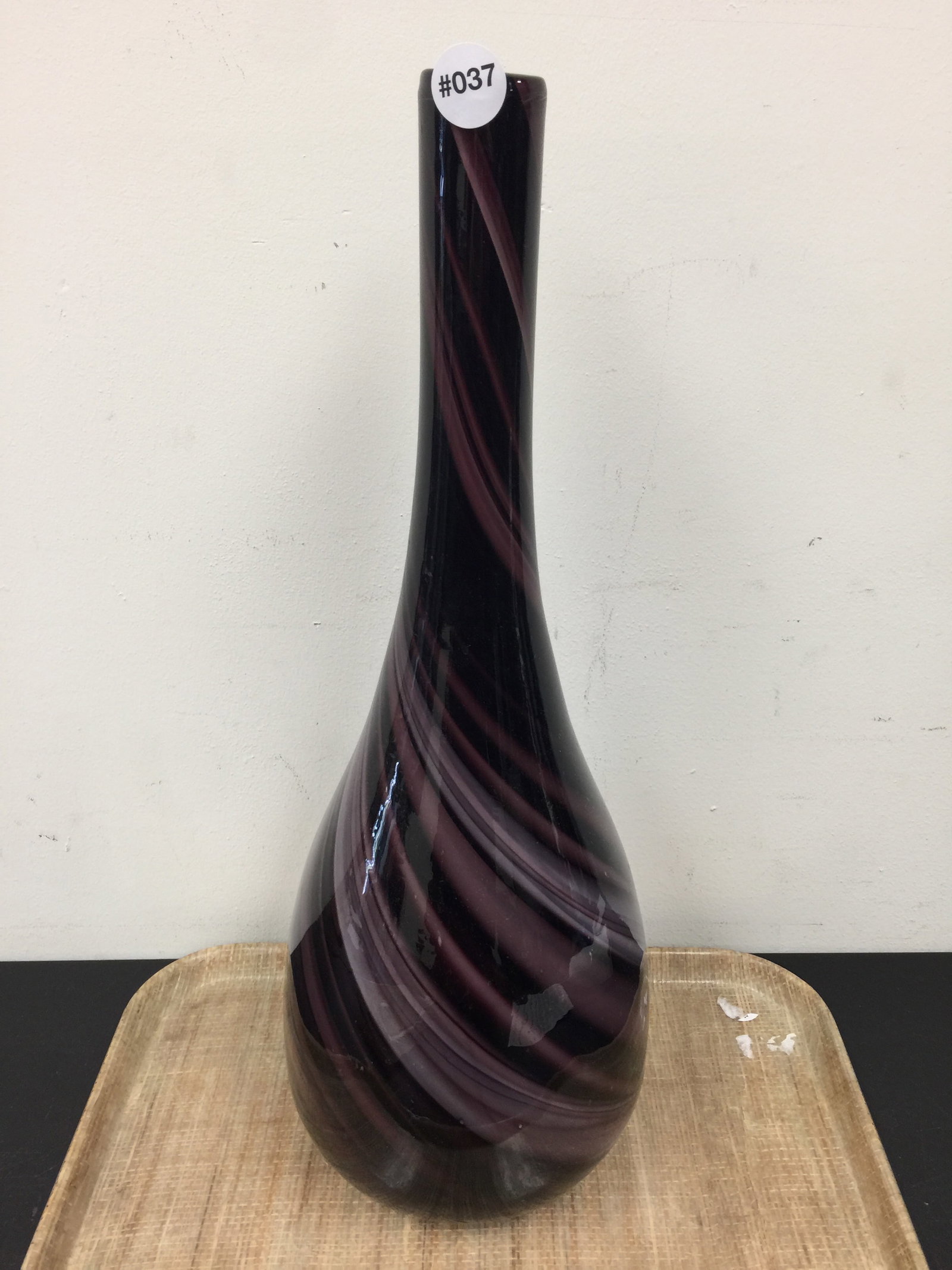 Art Glass Blown Genie Bottle Vase (1 of 4)
