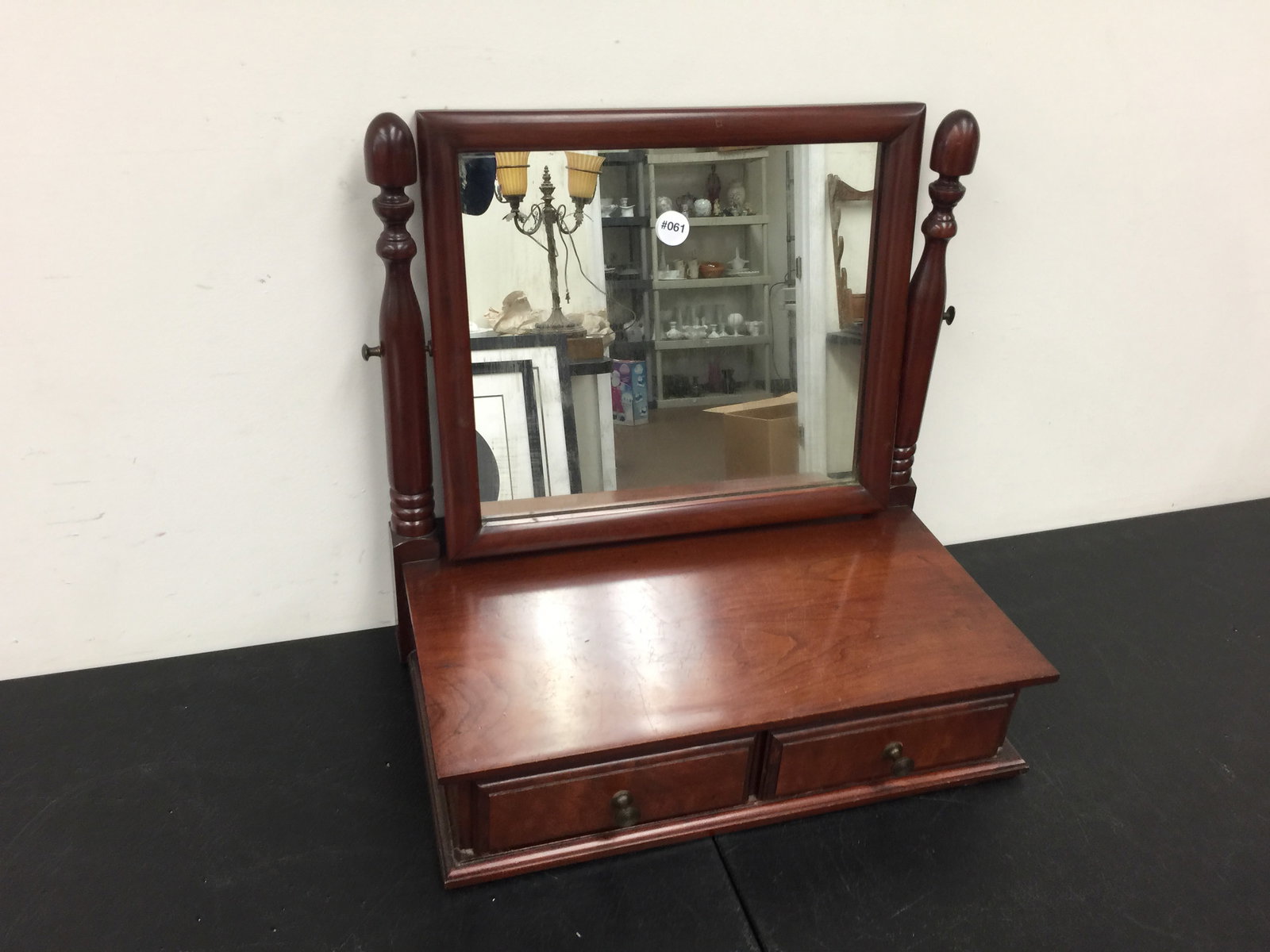 Mahogany Shaving Mirror (1 of 3)