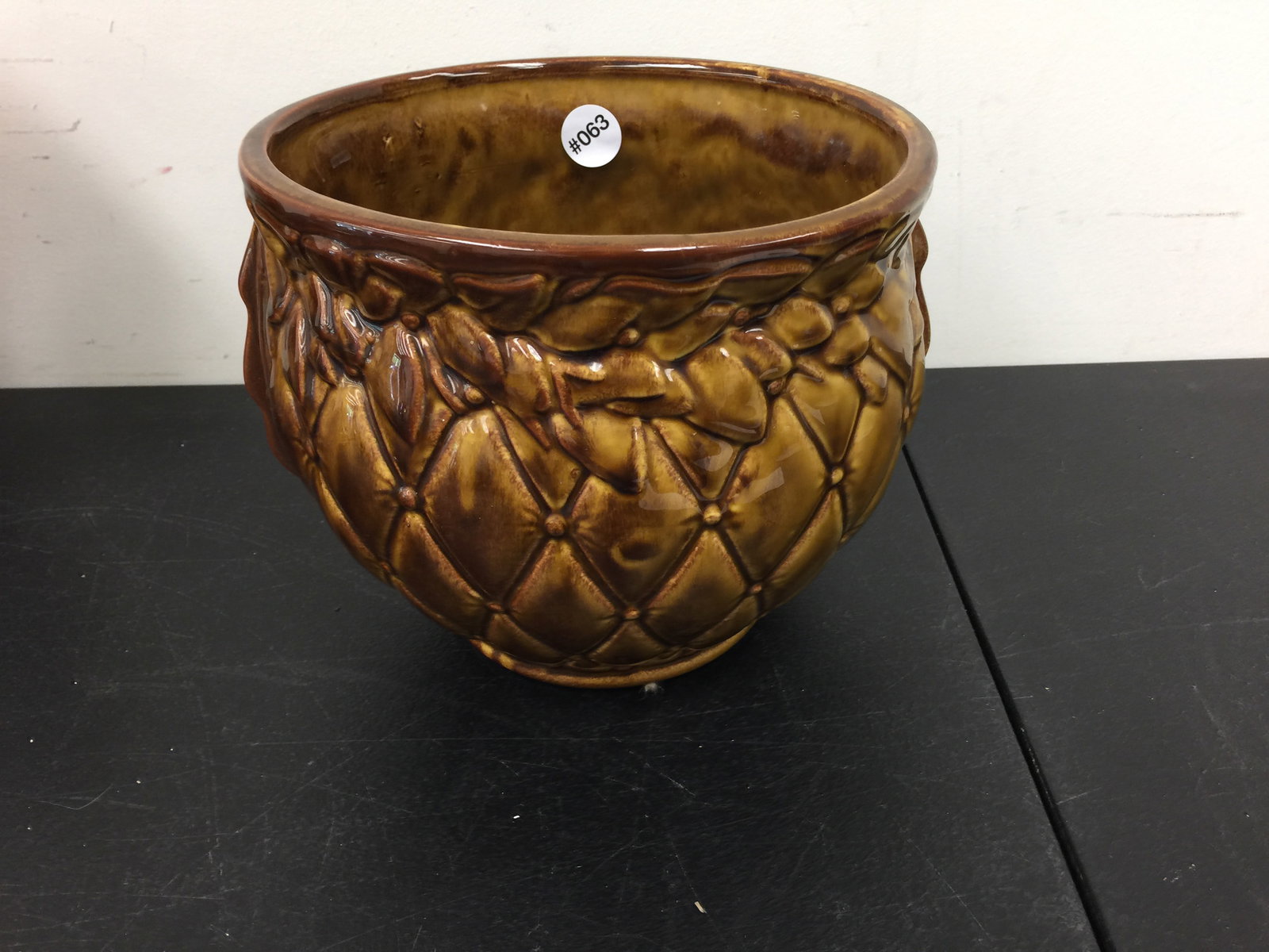 McCoy Jardinière: marked on base, 8"x10".