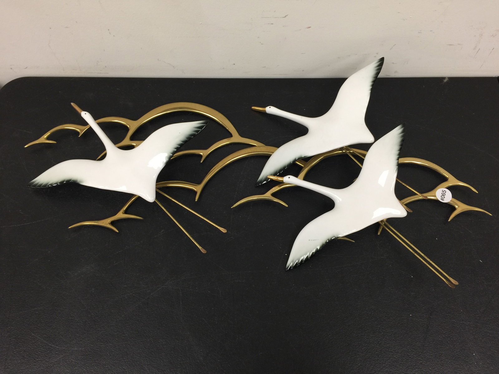 MCM BIJAN Porcelain Egret Wall Sculpture (1 of 5)