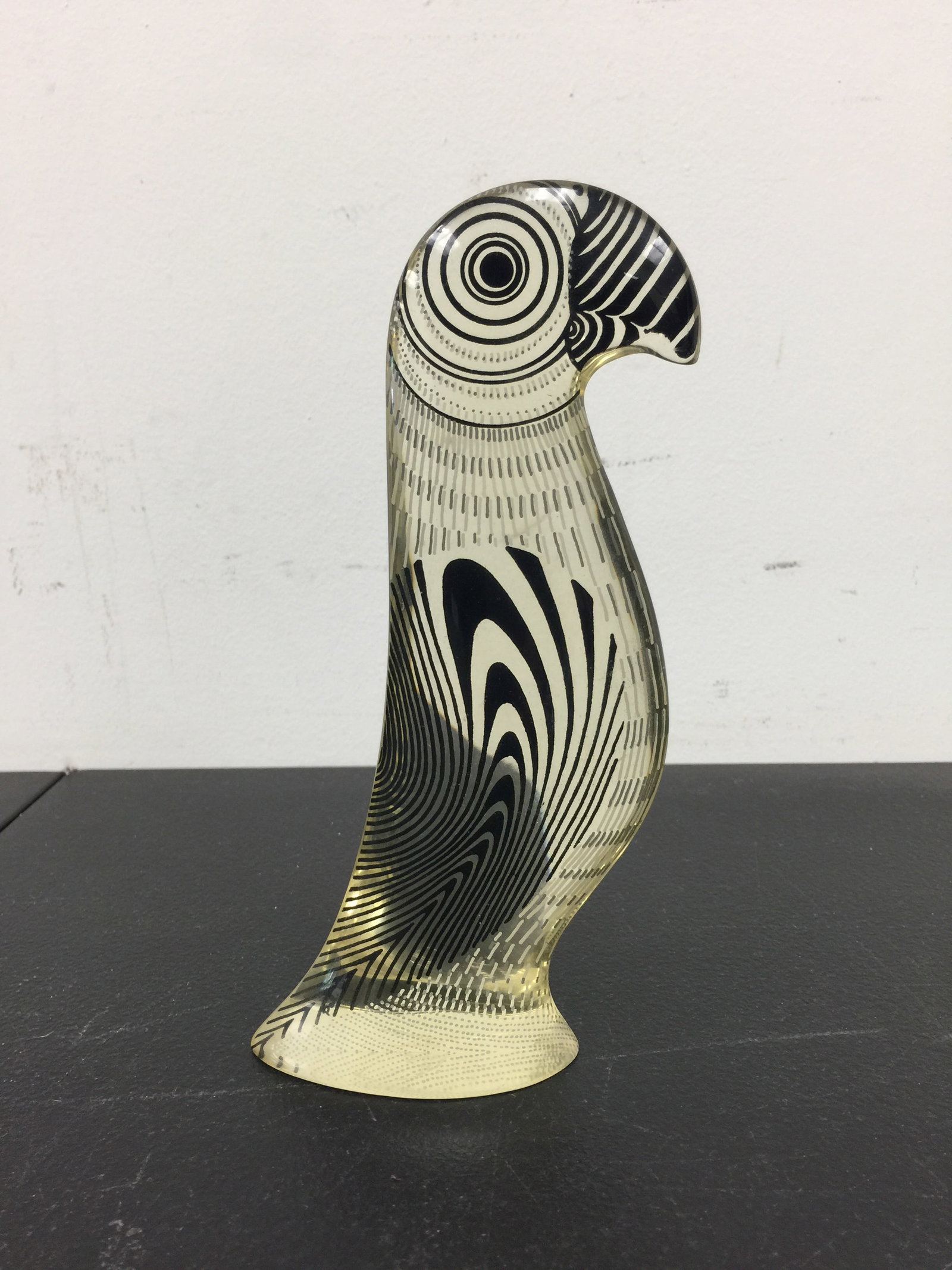 Abraham Palatnik Lucite Parrot: 8" H.