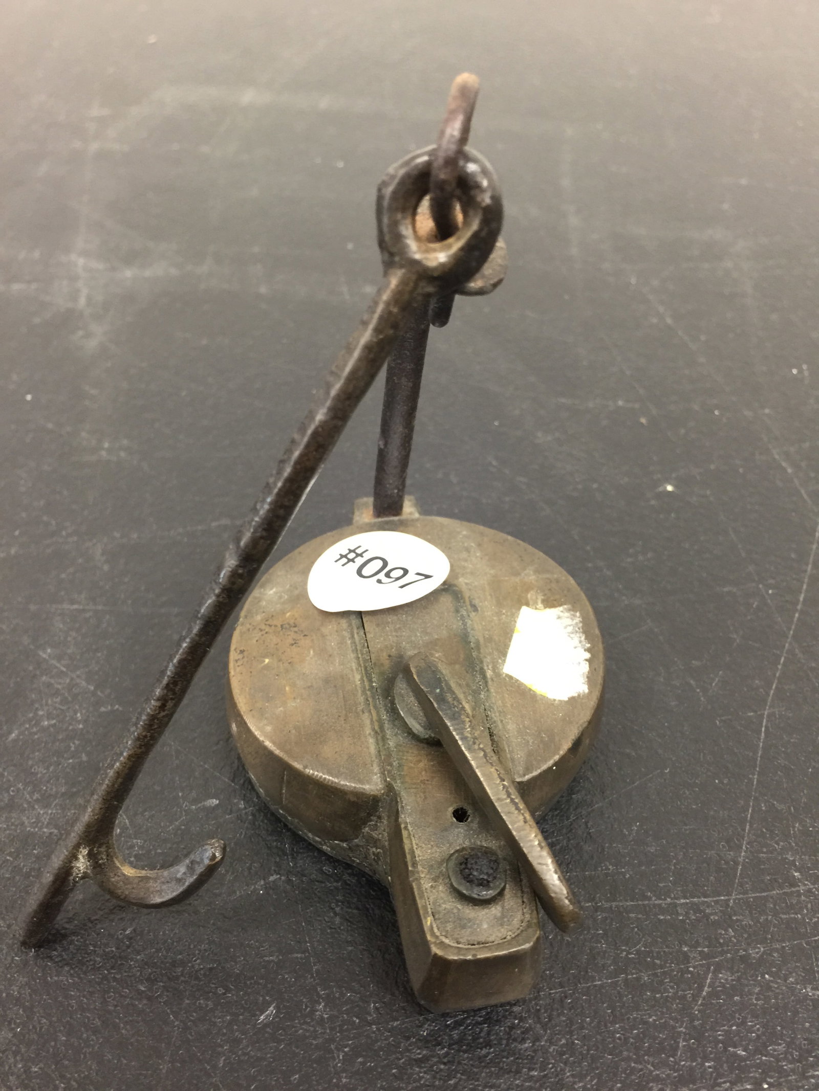 Wrought Iron Betty Lamp (1 of 3)
