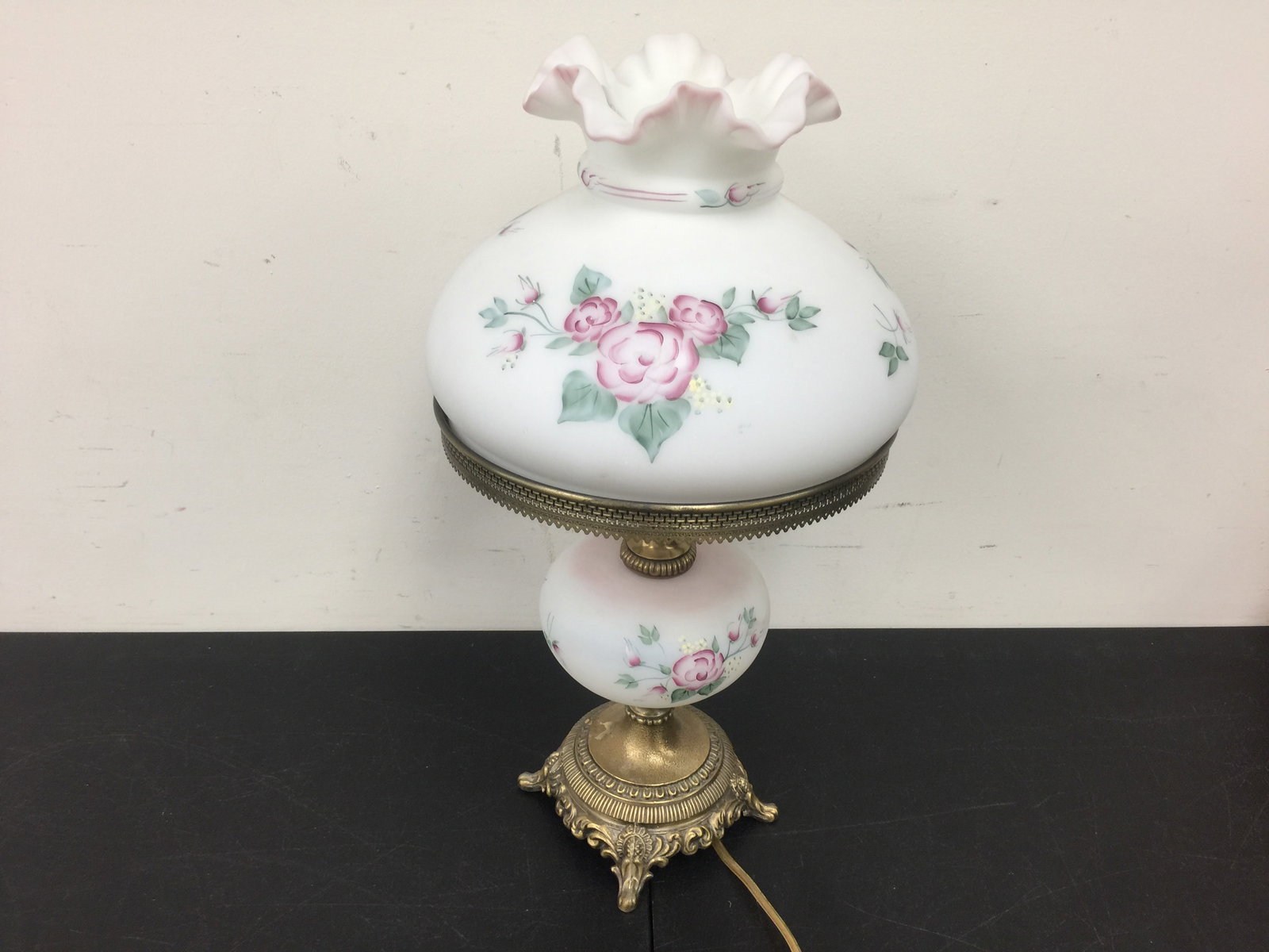 Fenton Hand Painted Lamp (1 of 6)