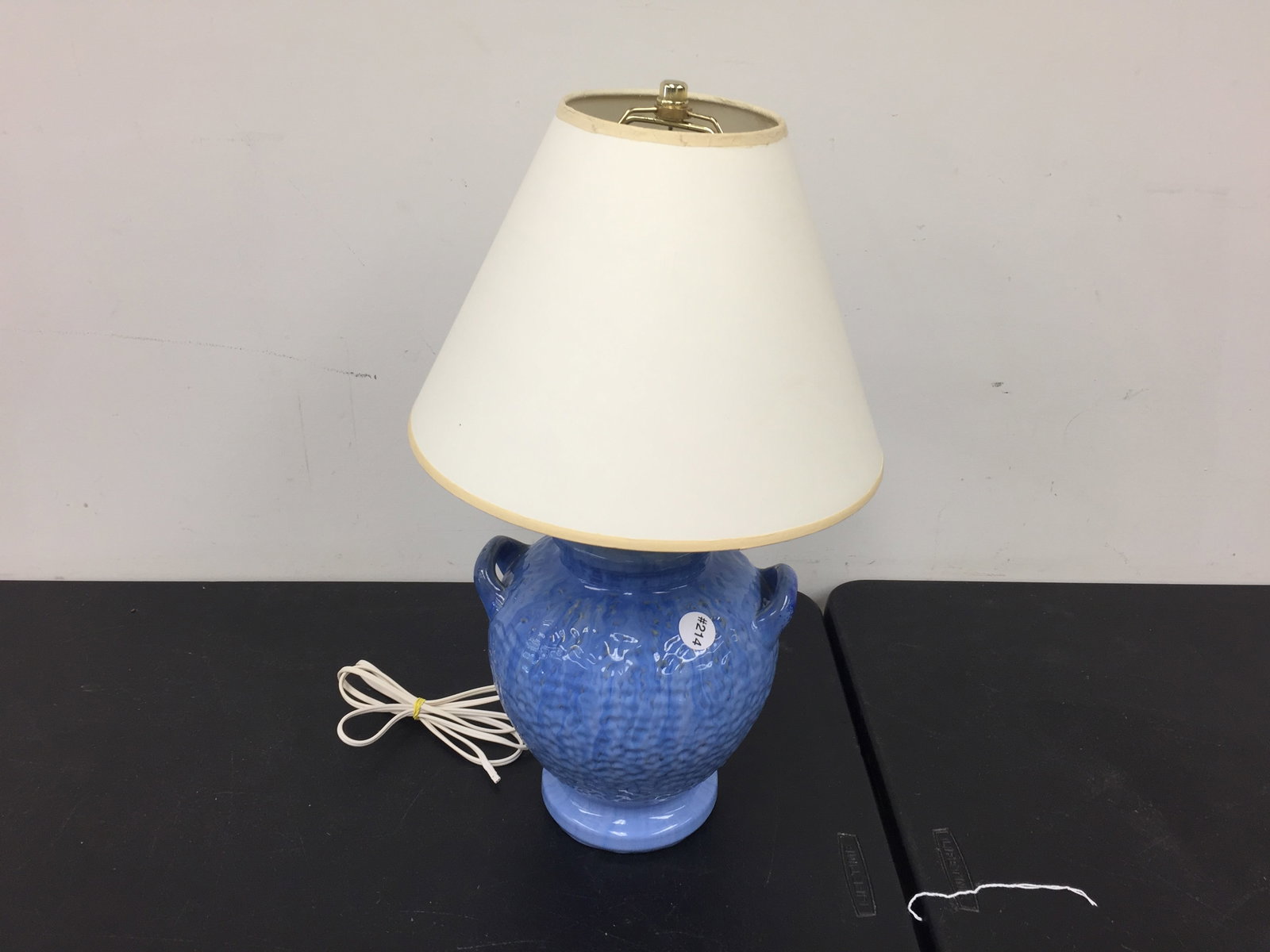 Fluper Flave Pottery Lamp: 22" H.