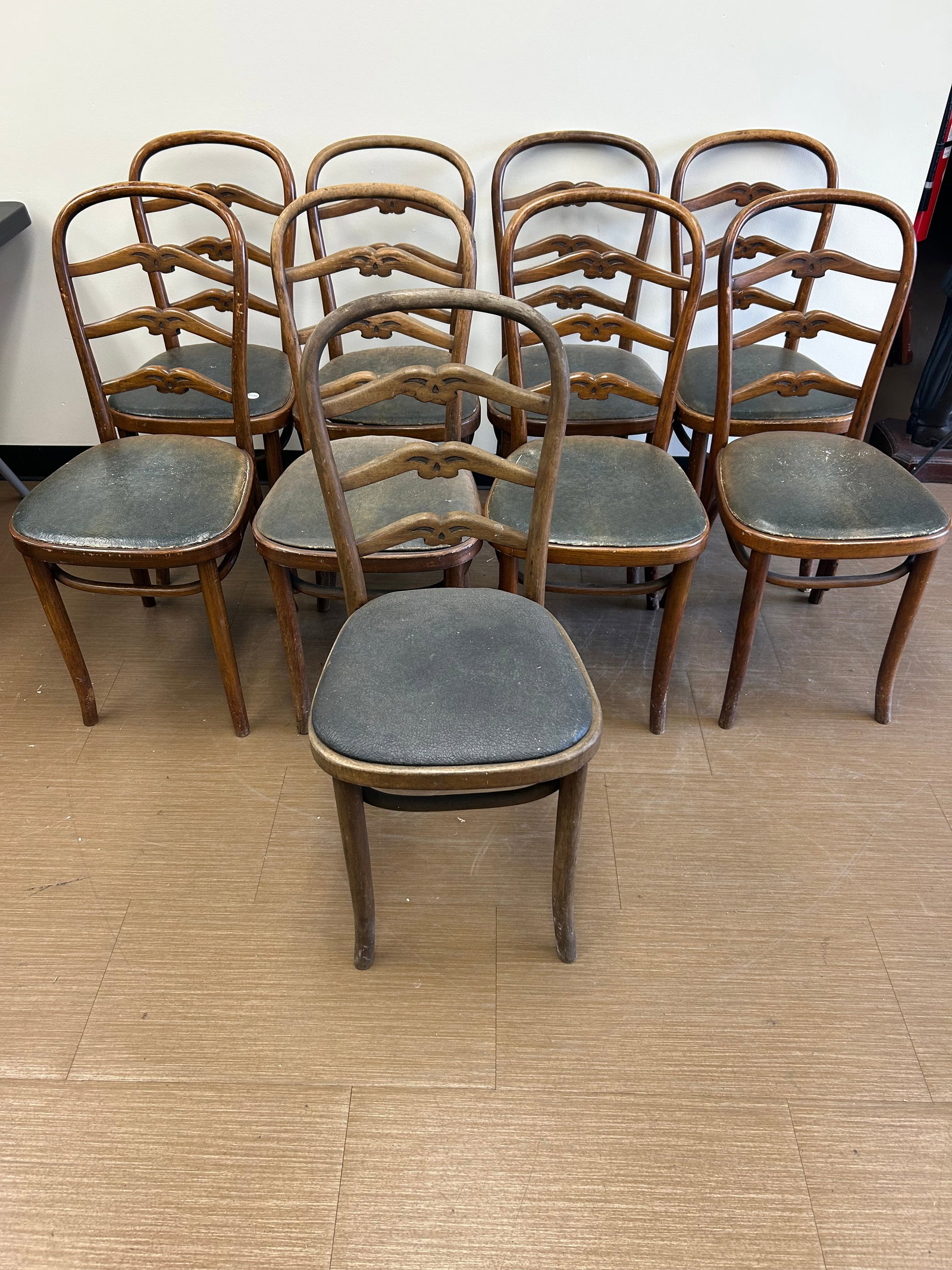 Set of 9 Thonet Chairs (1 of 10)