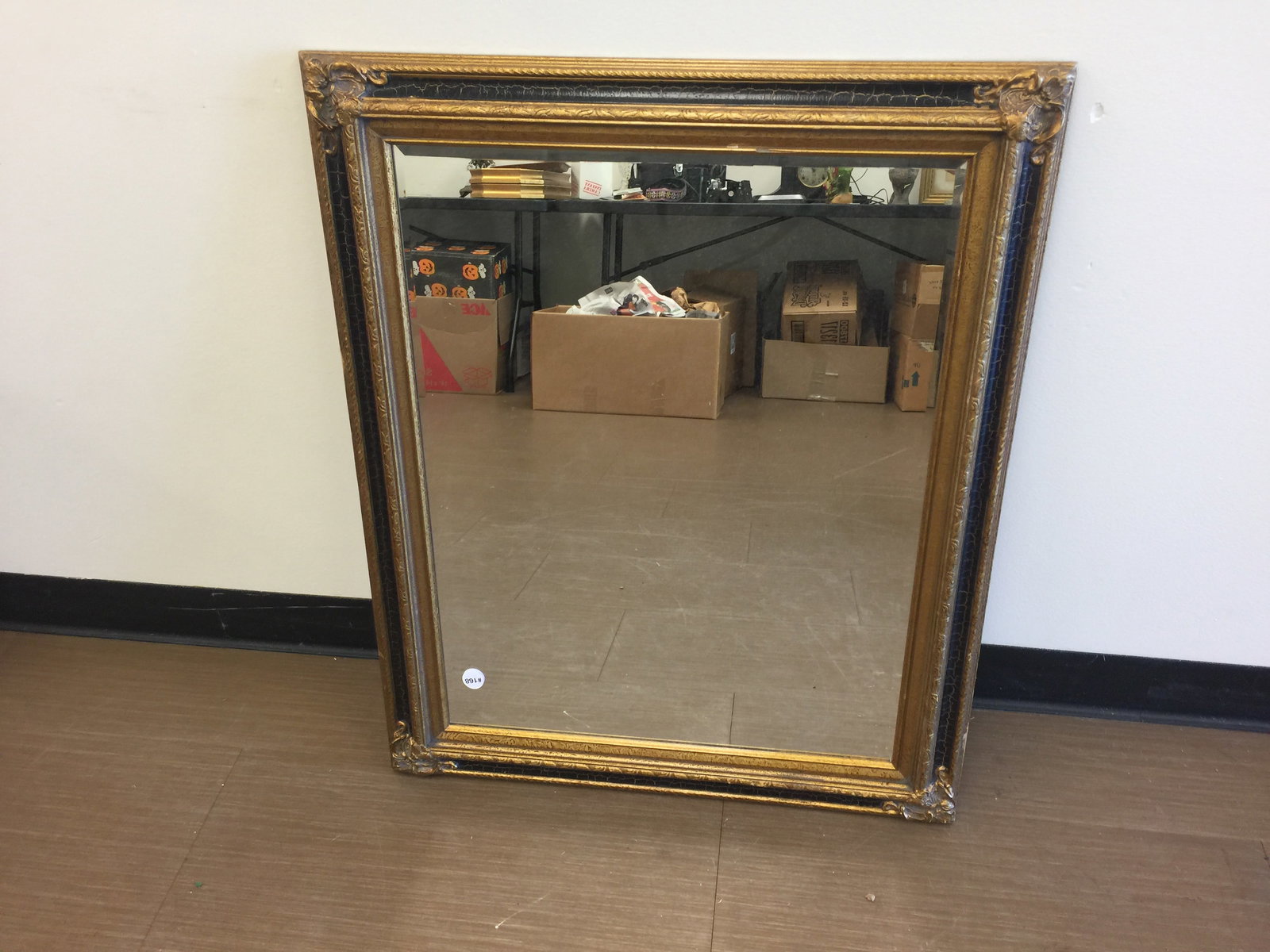 Decorative Gilt Beveled Glass Mirror (1 of 3)