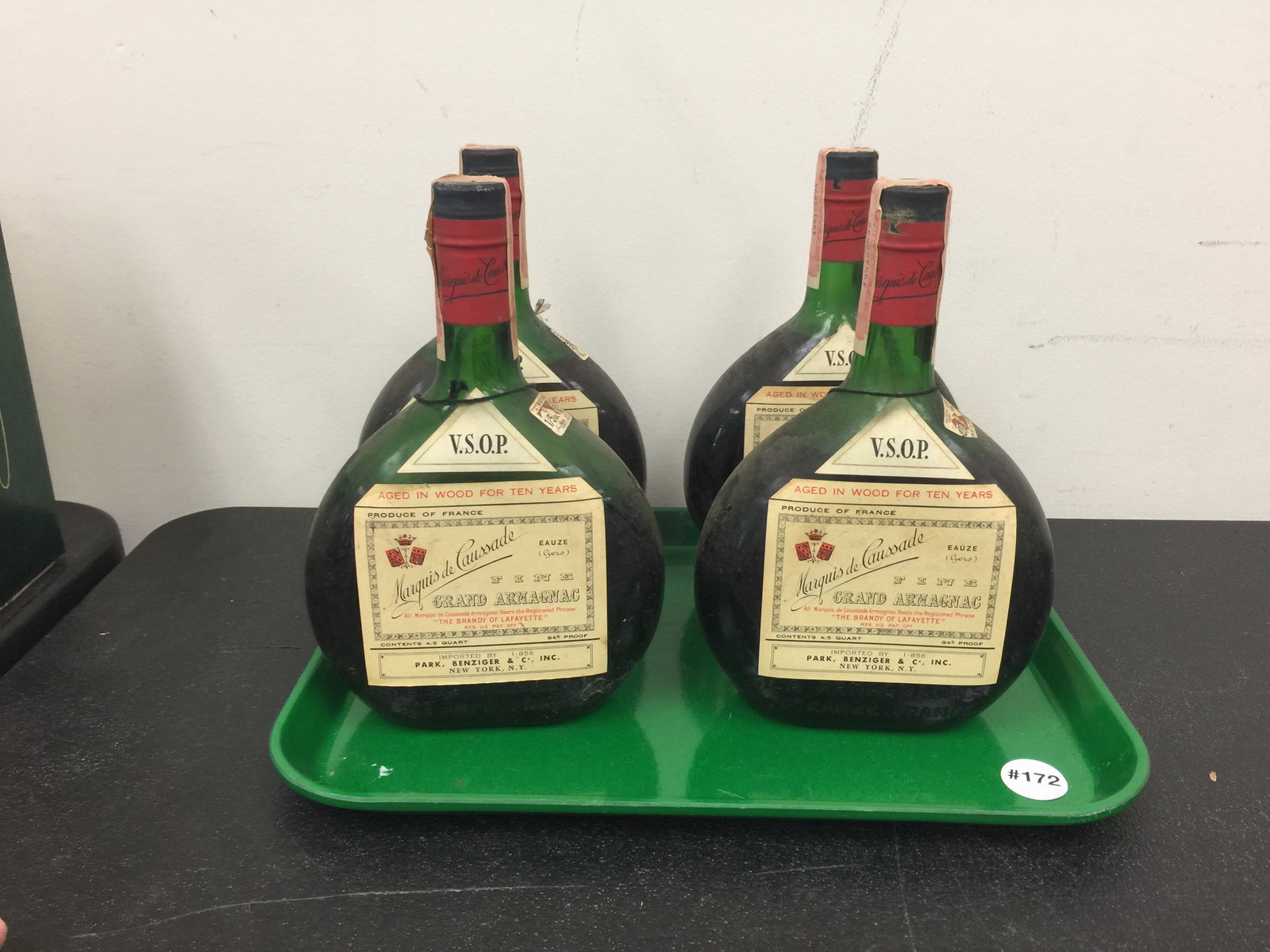 Marquis De Caussade Grand Armagnac (4): unopened, lot cant be shipped.