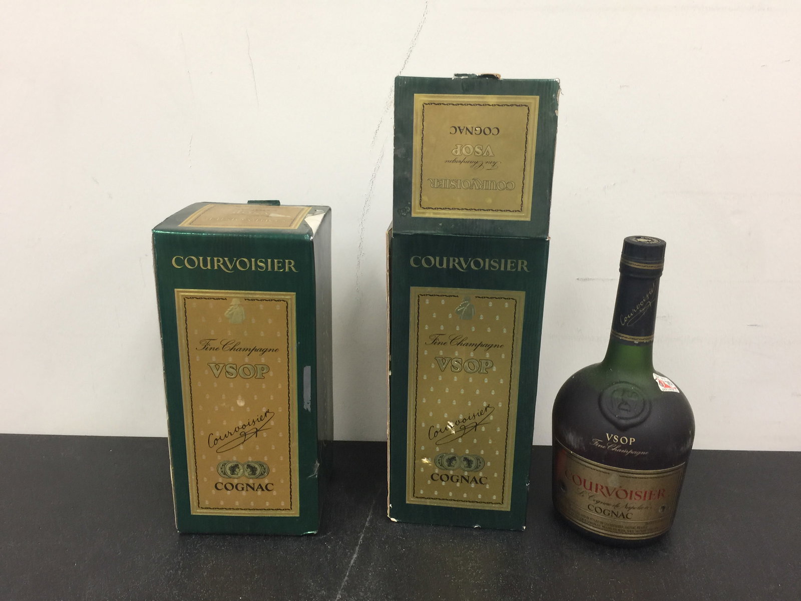 Fine Champagne VSOP Cognac (2): unopened, lot cant be shipped.
