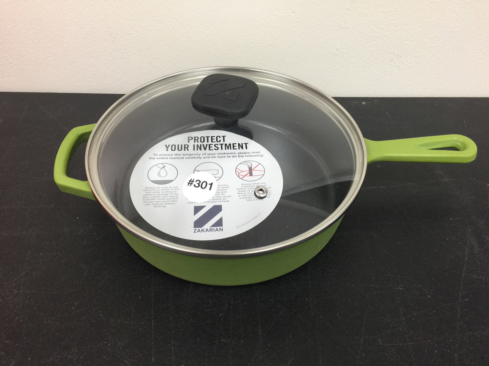 Zakarian Lidded Frying Pan: 15" L