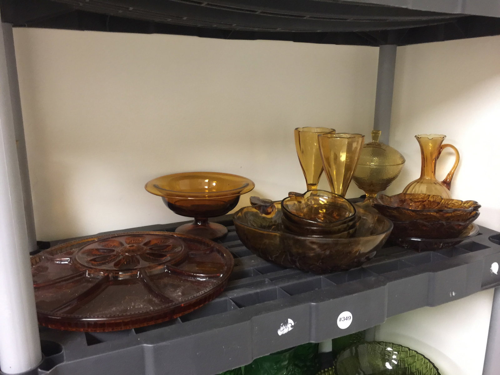 MCM Amber Glass: Deviled egg dish, apple dessert set and more