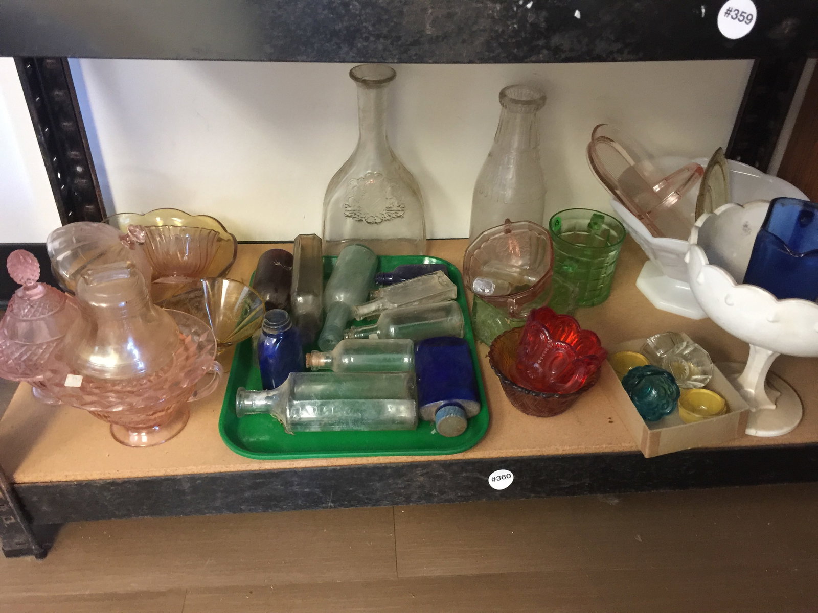 Colored Glass Lot (1 of 3)