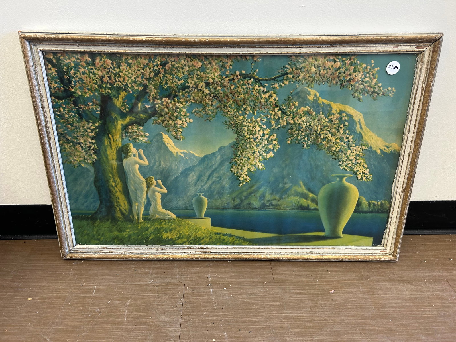 Henri Reynard Print: "Love Echo", original frame is 33" x 20"