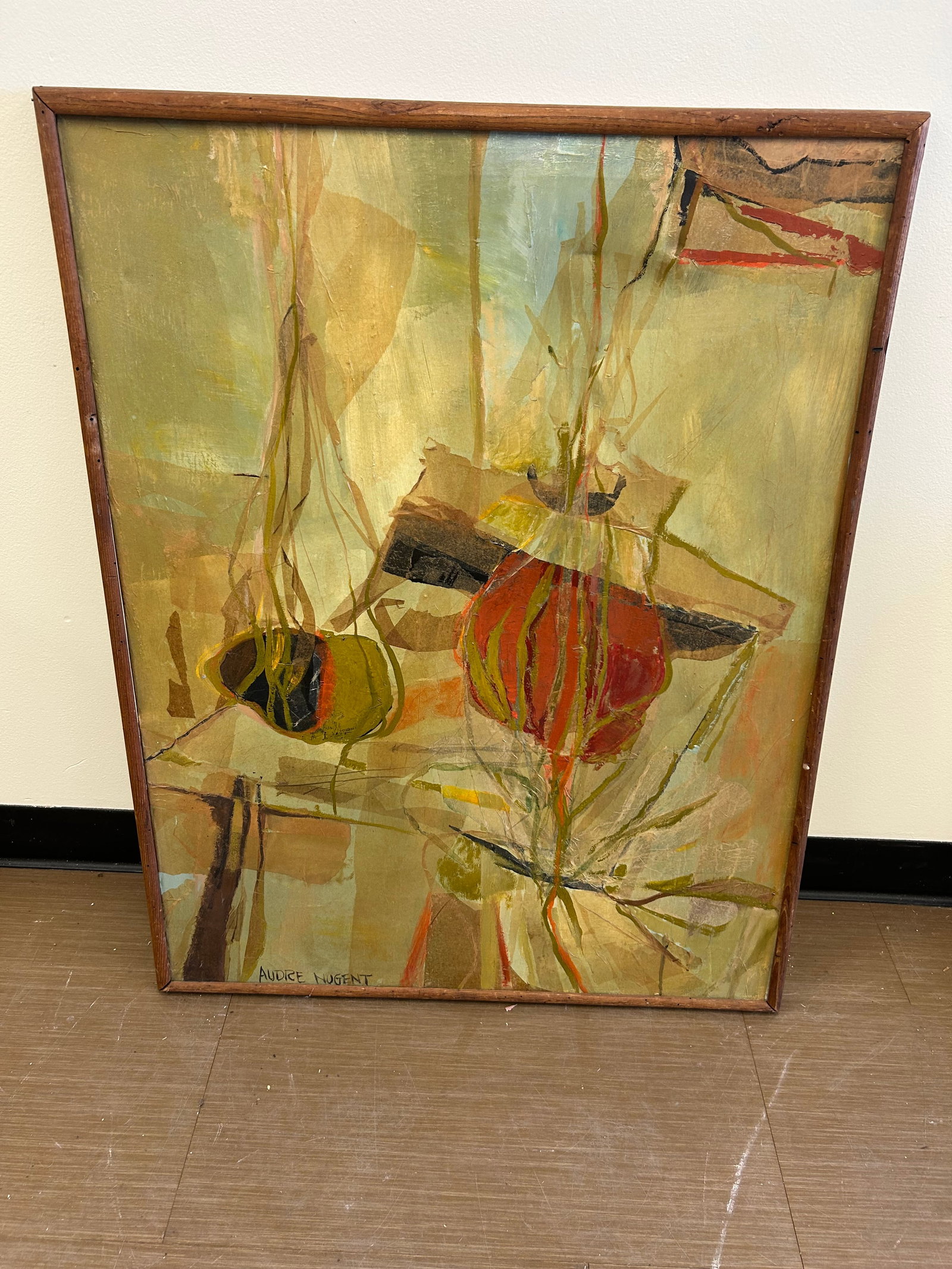 Signed Oil Pinting: SLL Nugent, on canvas, frame is 30" x 37"