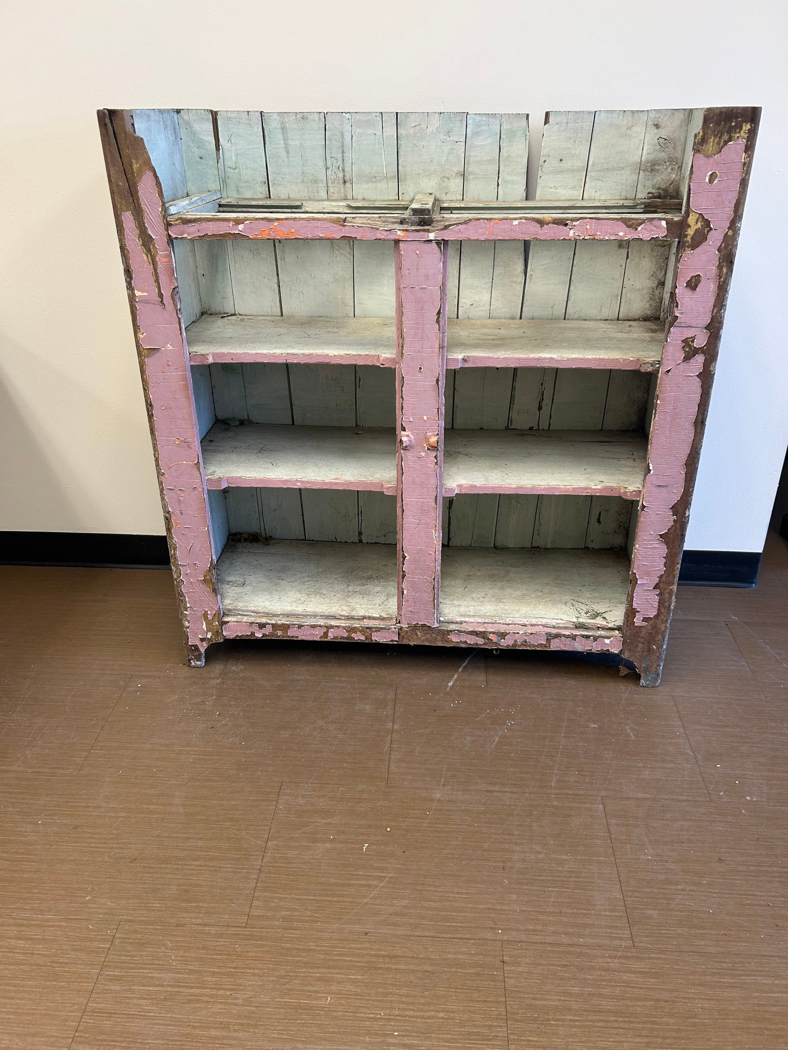 Antique Painted Cupboard: 43" x 15" x 45"