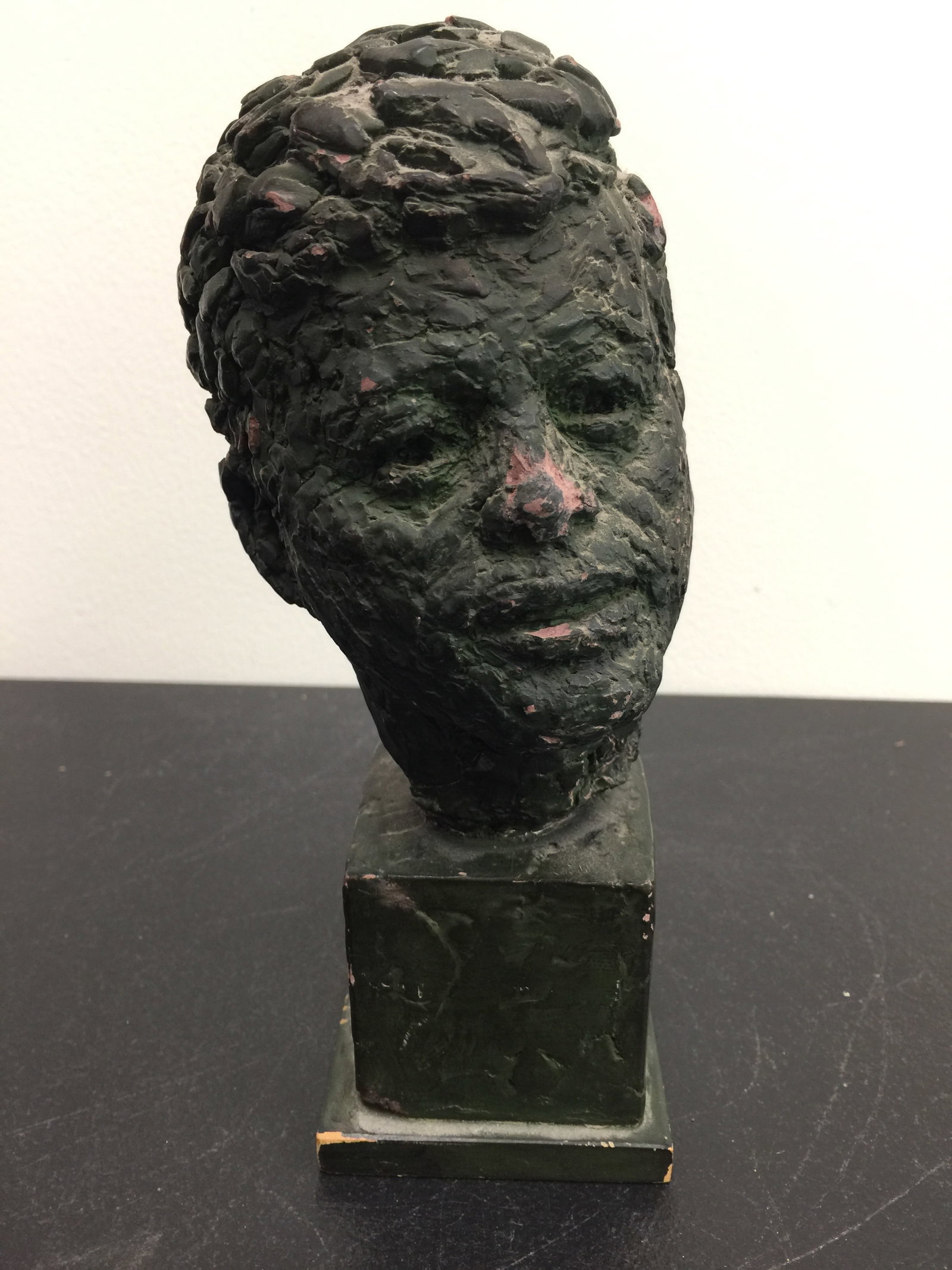 JFK Bust: 9" H. Signed Coates?