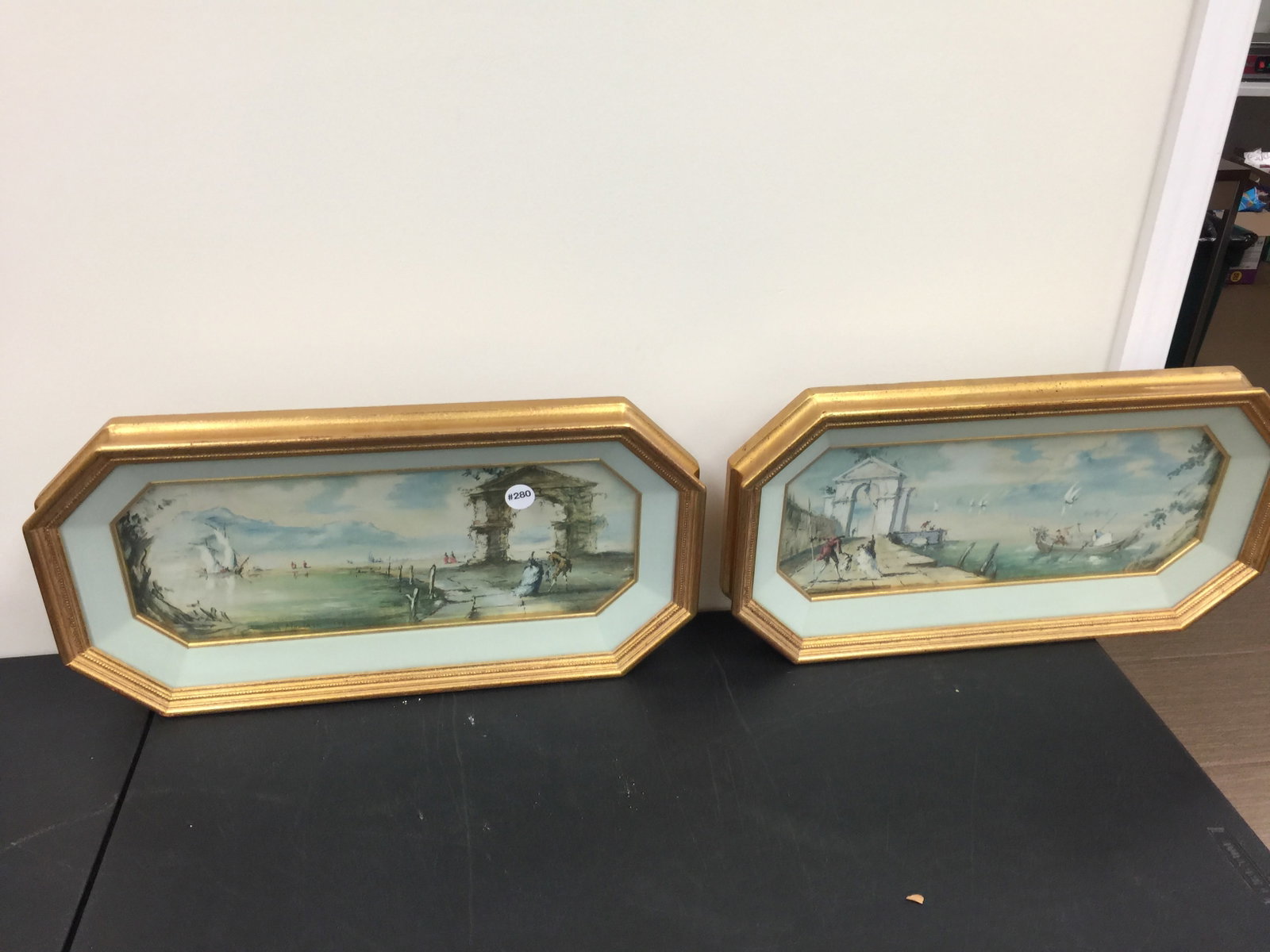 Pair of Montague Prints: SLL. Frames 22" x 11". Both have COA on back.
