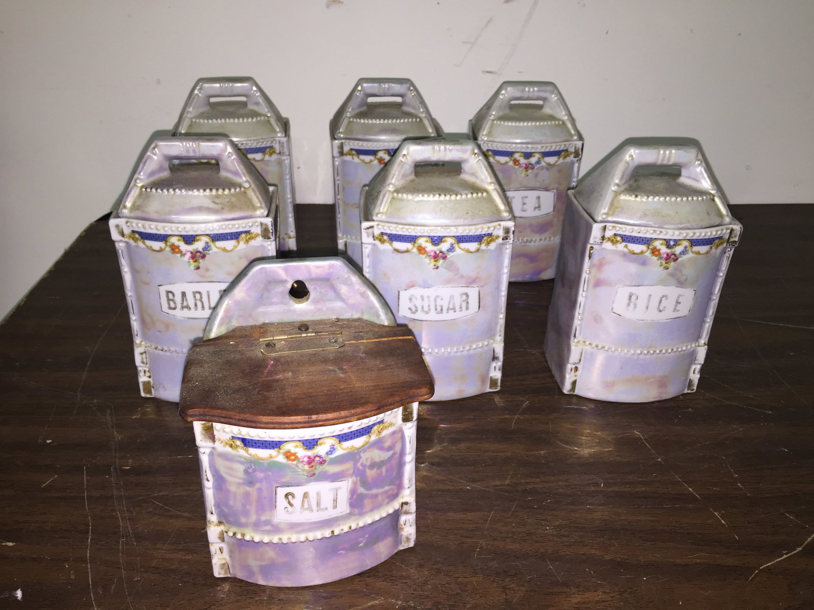 Germam Pearlized Cannister Set (1 of 4)