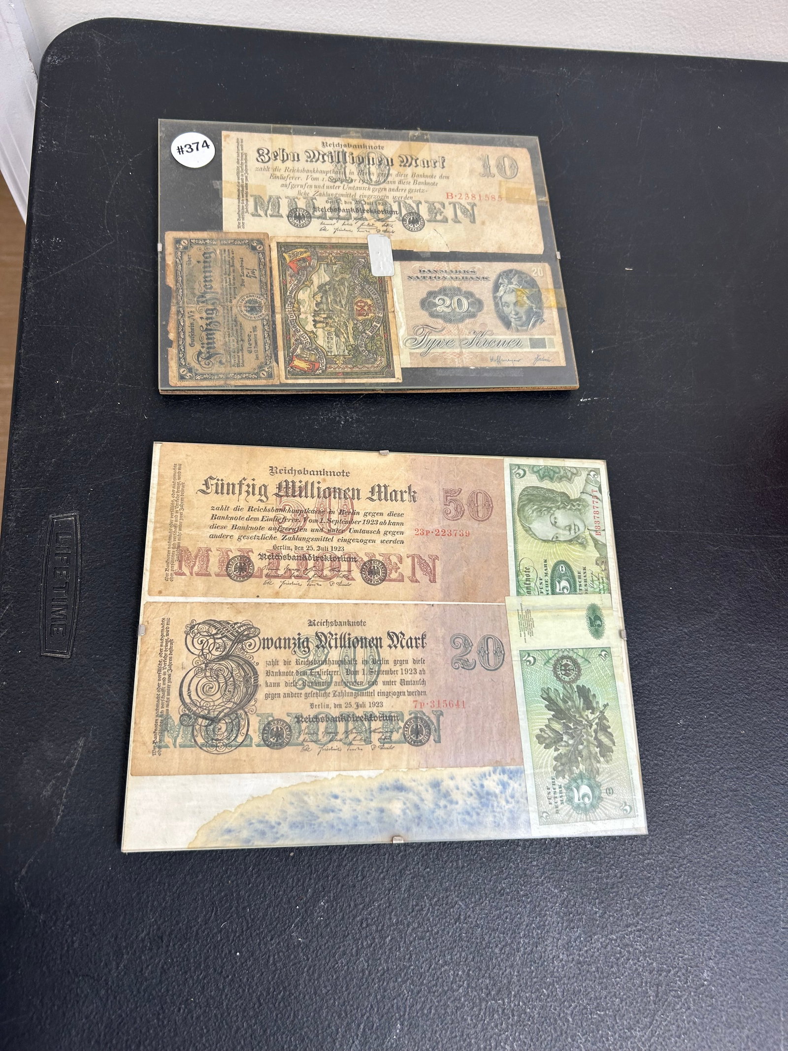 Framed Foreign Money (1 of 3)