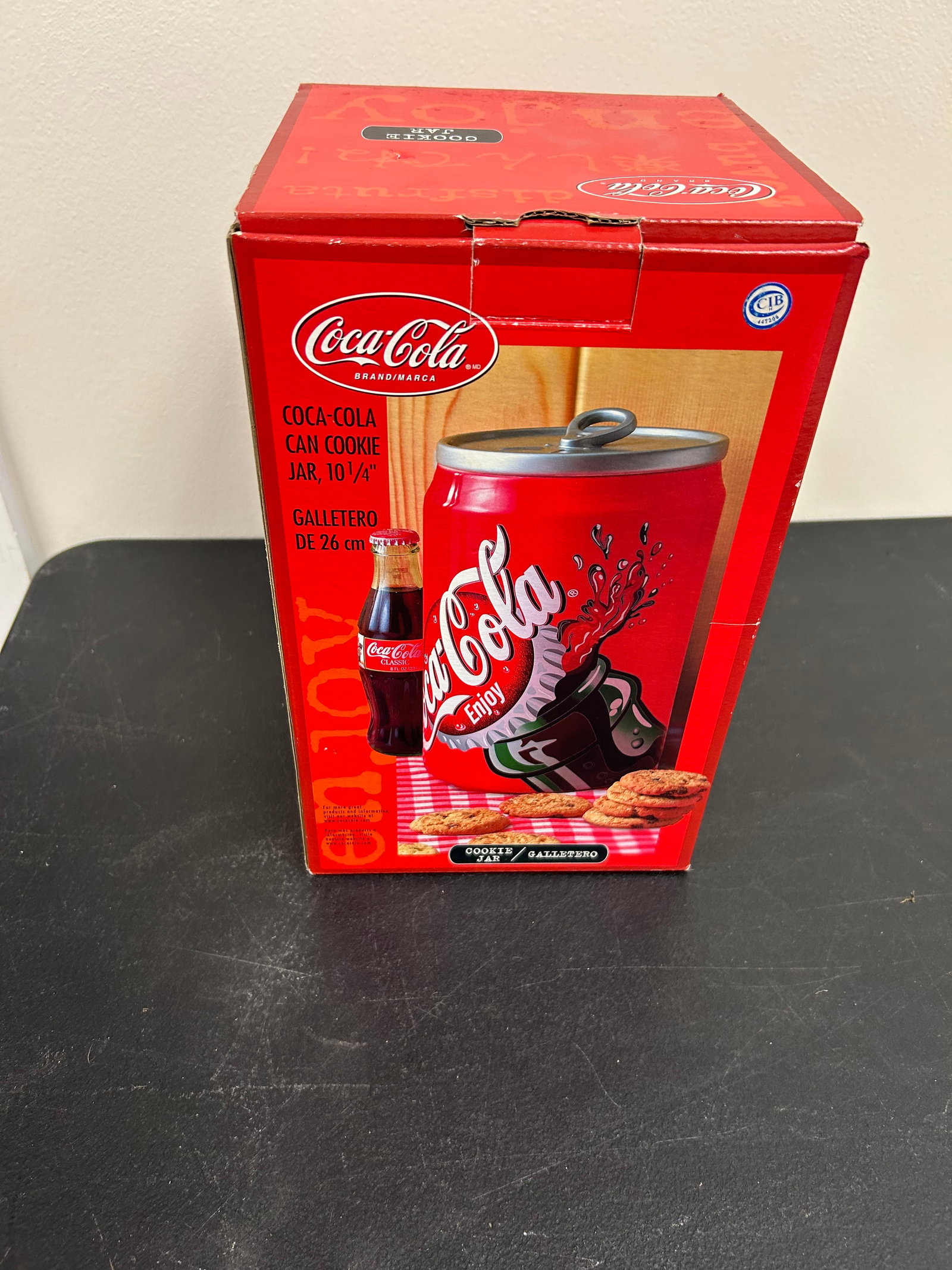 Coca Cola Cookie Jar: Original box 12".