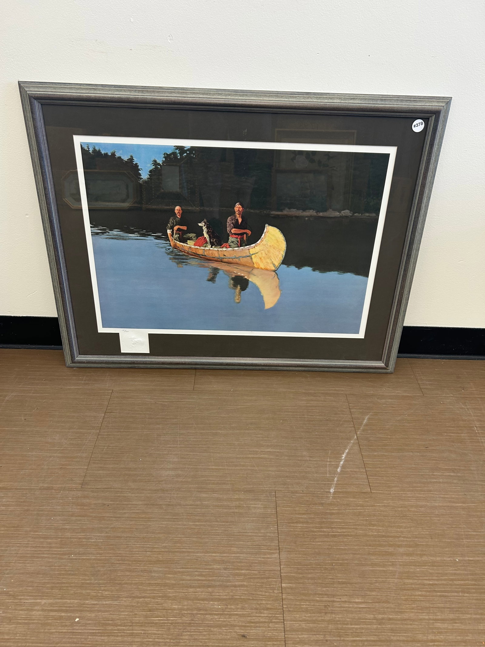 Frederick Remington Print: Frame 36" x 28". SLL. Numbered 187/750.