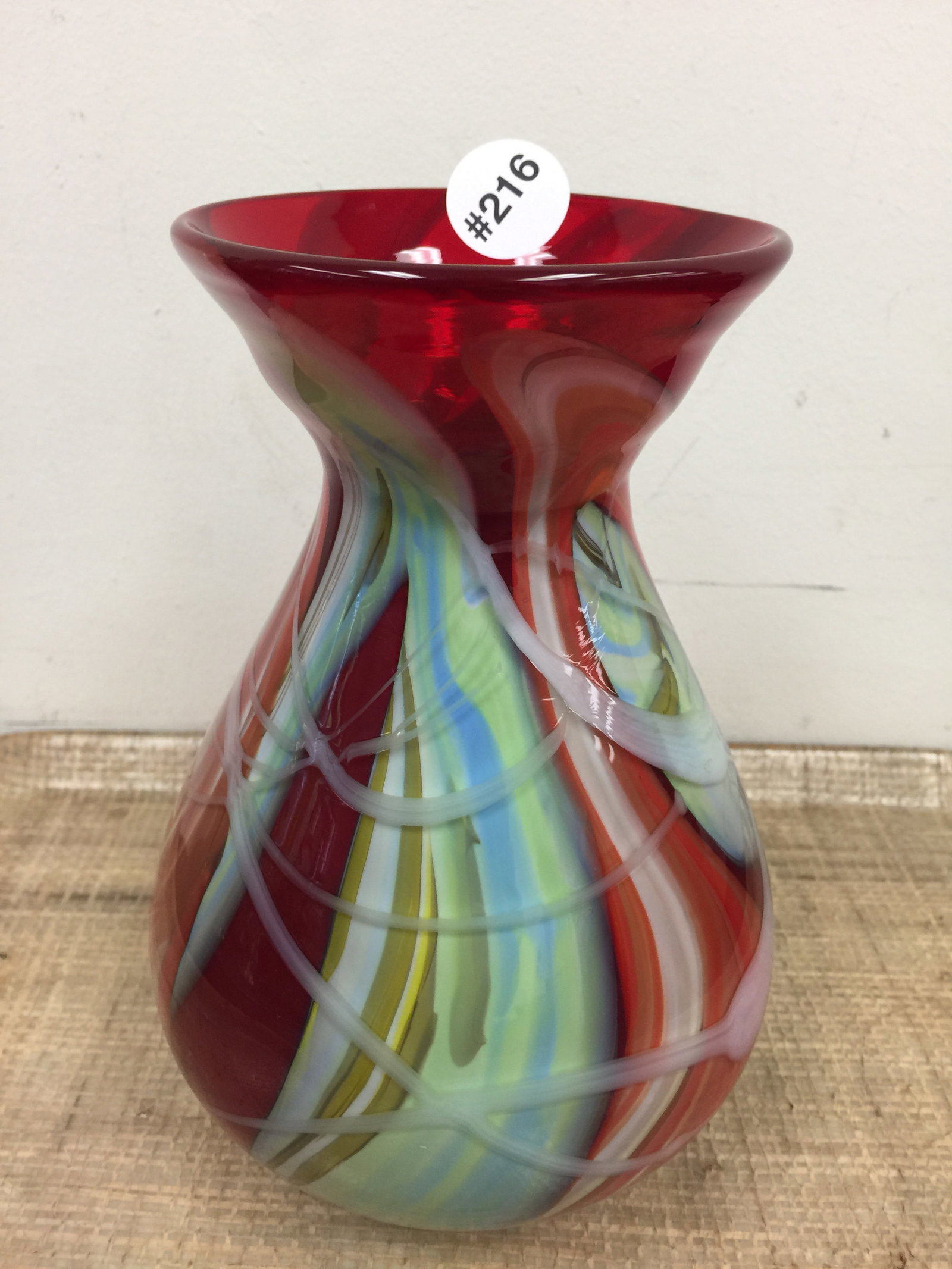 Frank Workman Art Glass Signed Vase (1 of 4)