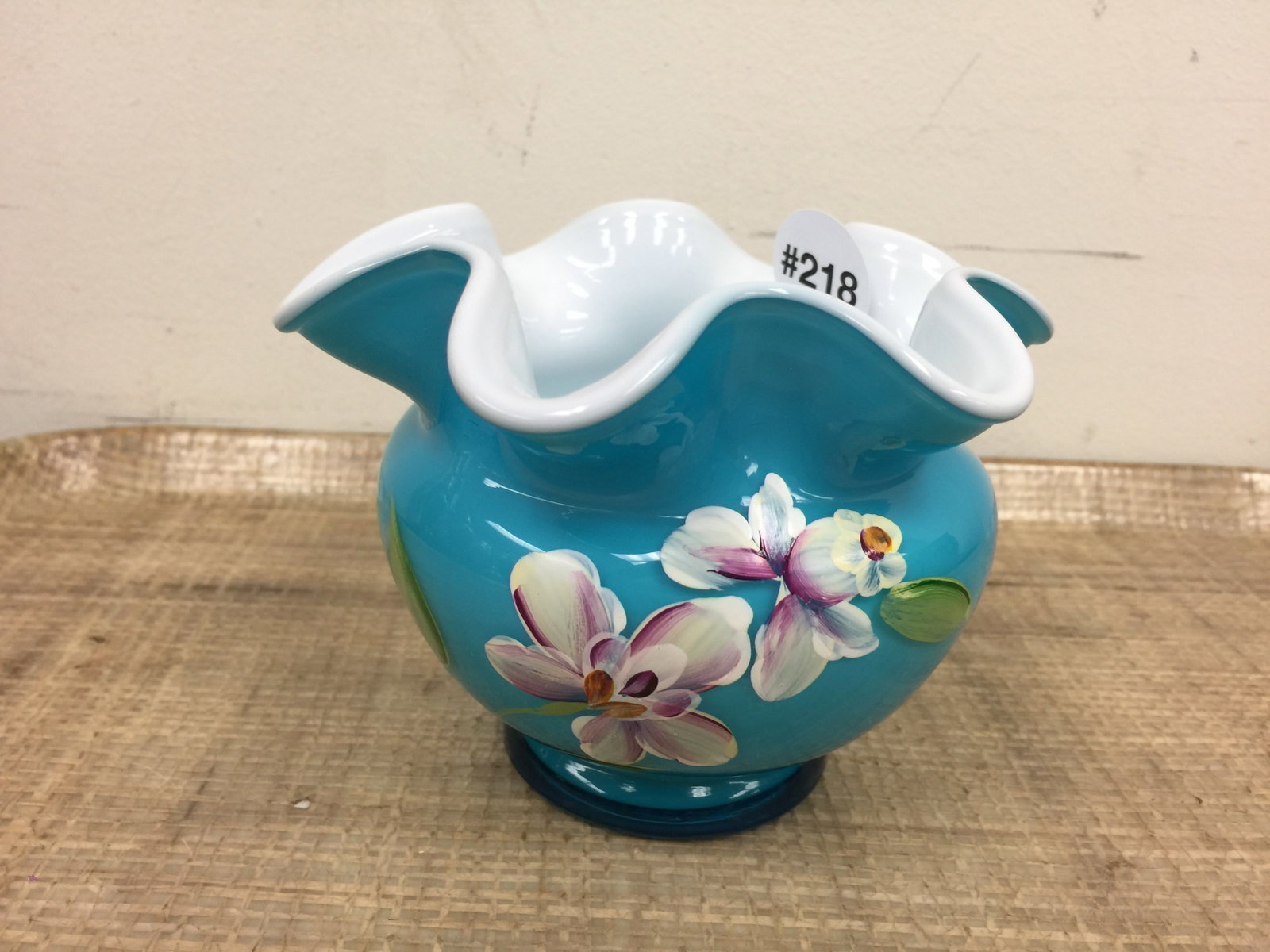Fenton Artist Signed Vase (1 of 5)