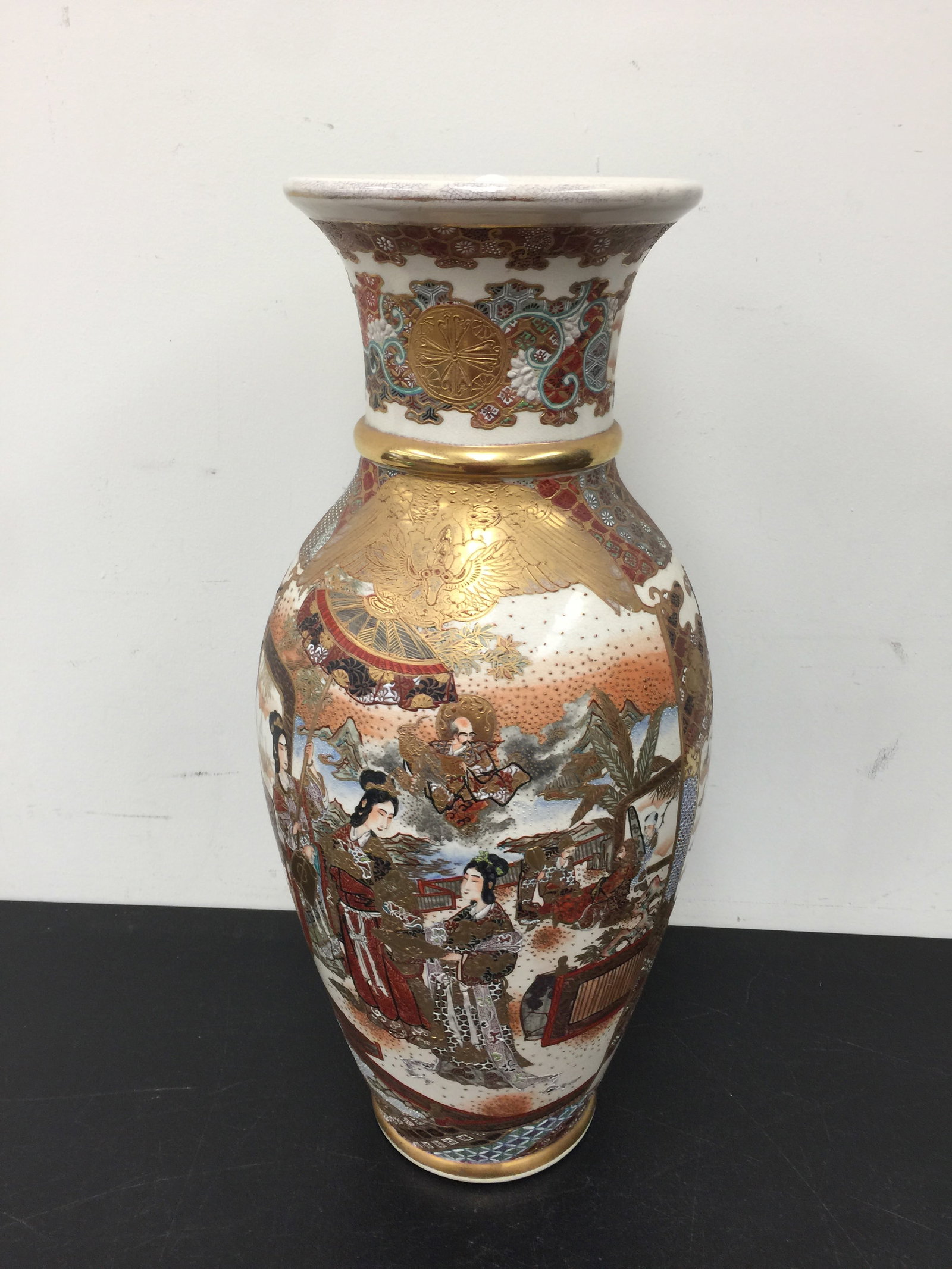 Earthenware Antique Satsuma Vase (1 of 6)