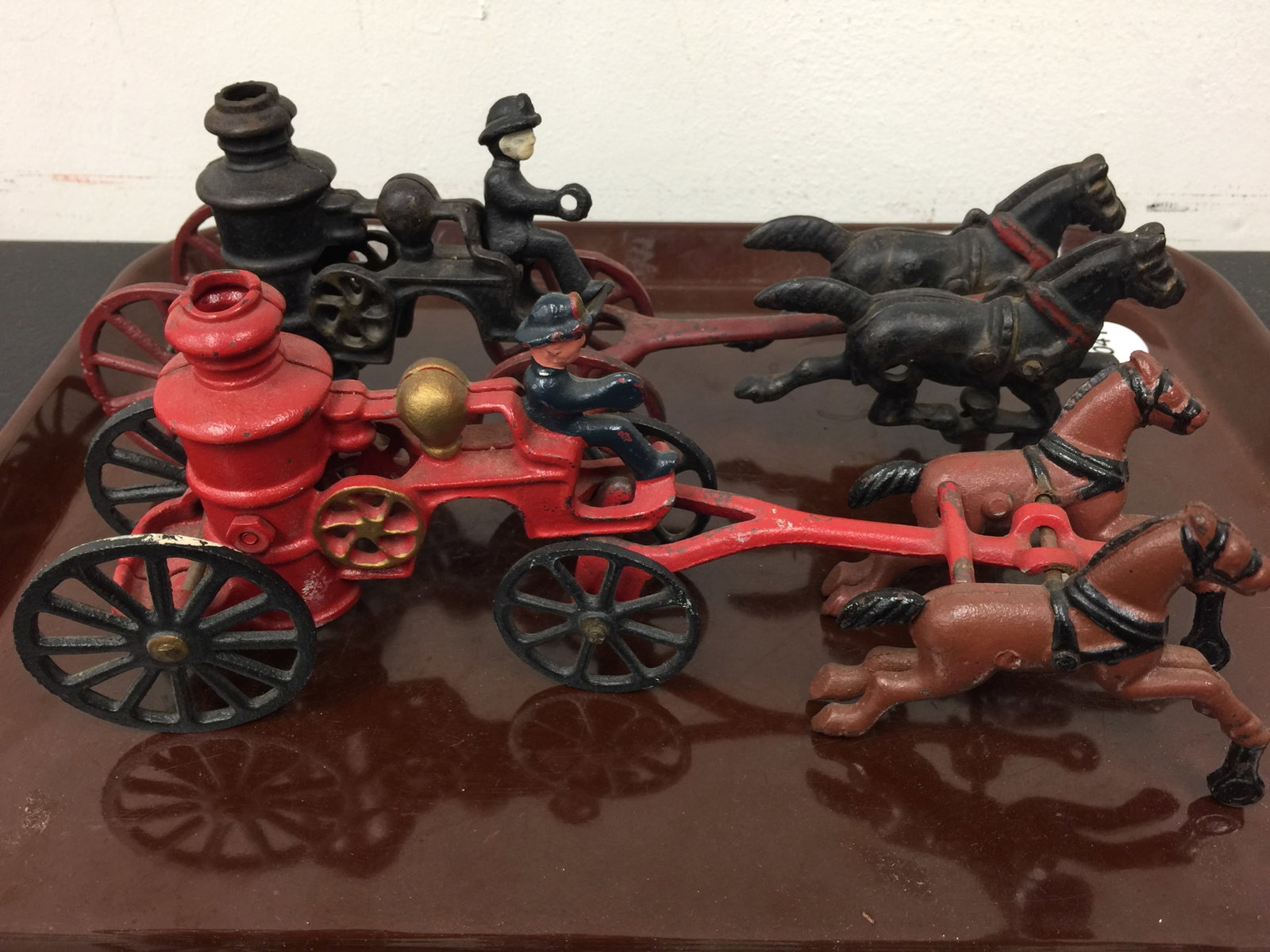 2 Cast iron Fire Engines (1 of 4)