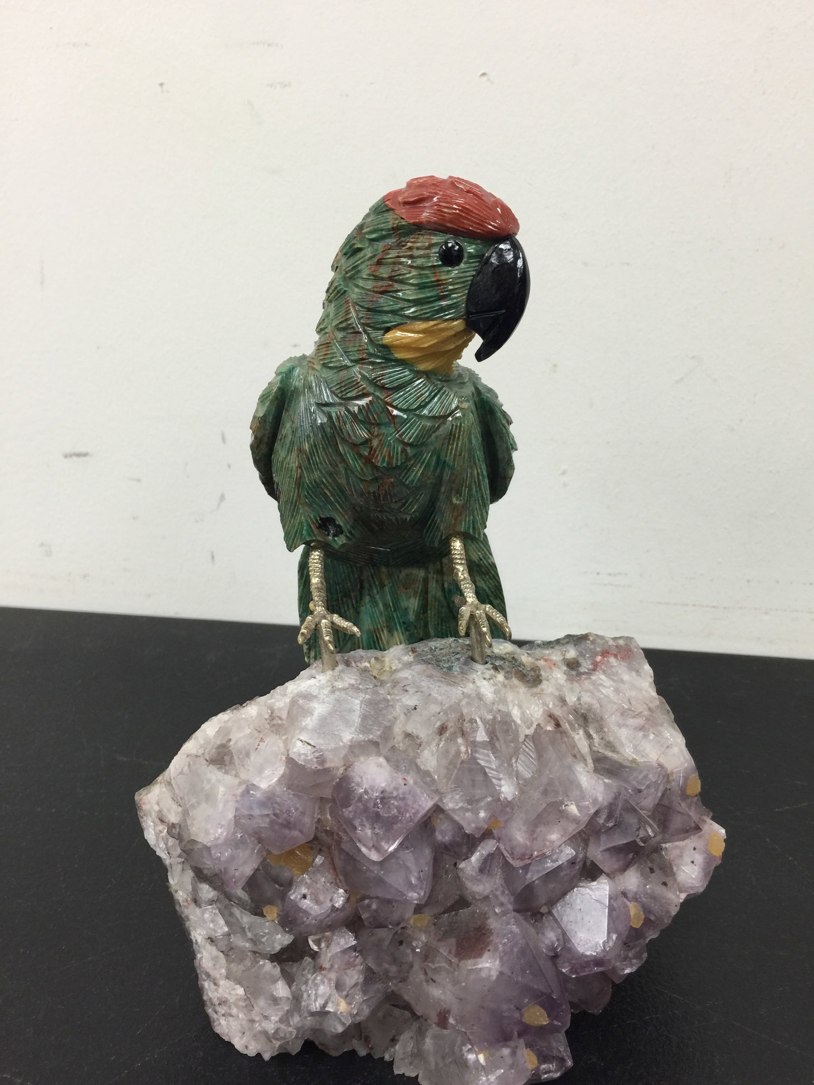 Gemstone Parrot Sculpture (1 of 5)