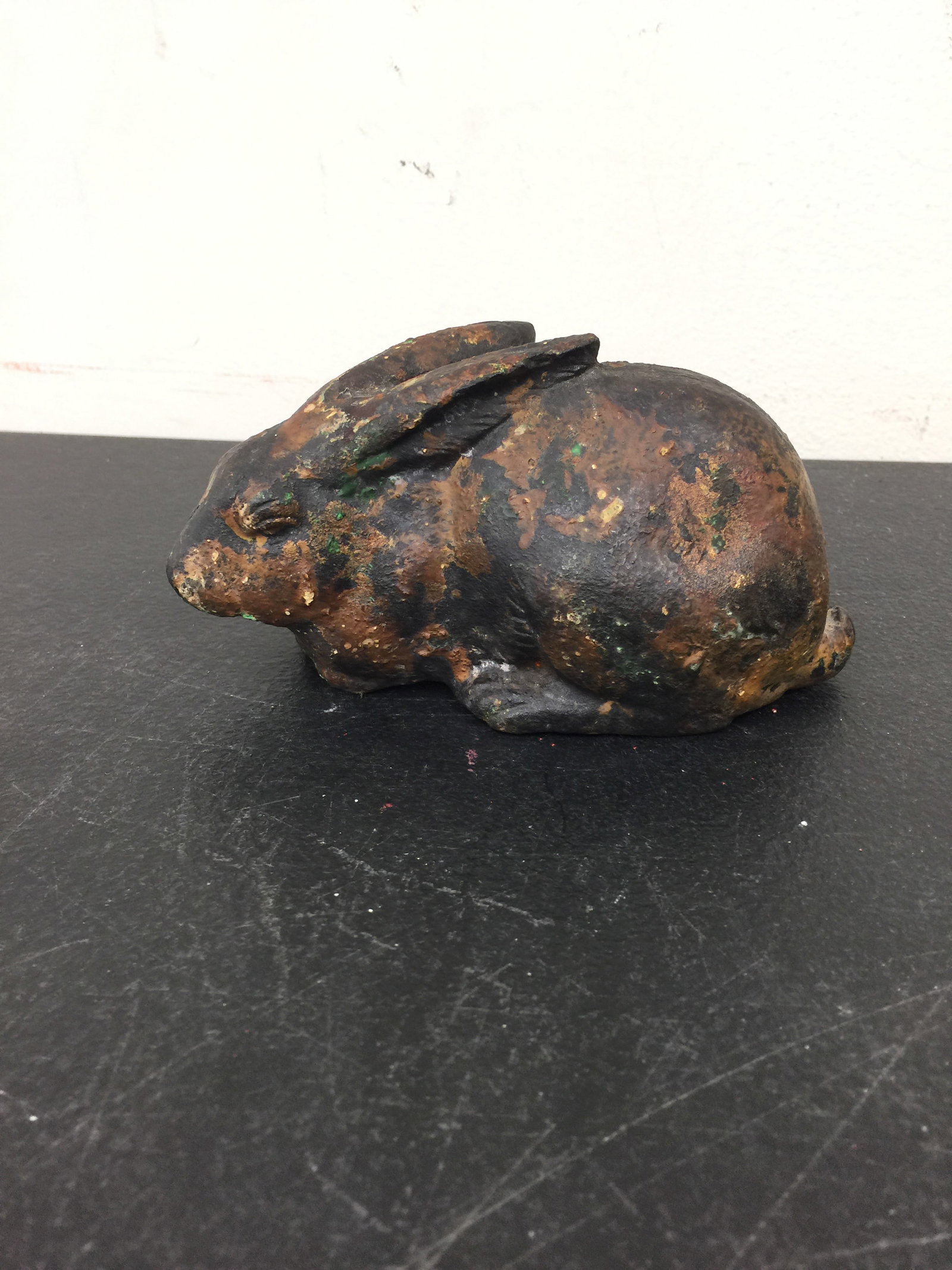 Vintage Cast Iron Rabbit: 6" x 3".